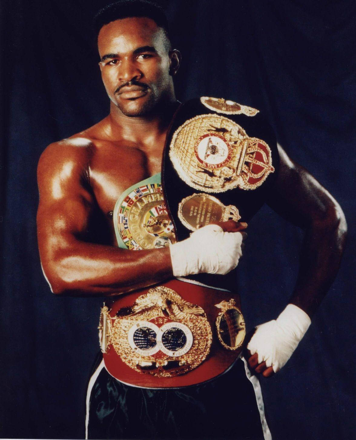 Evander Holyfield Champion Photo Wallpaper