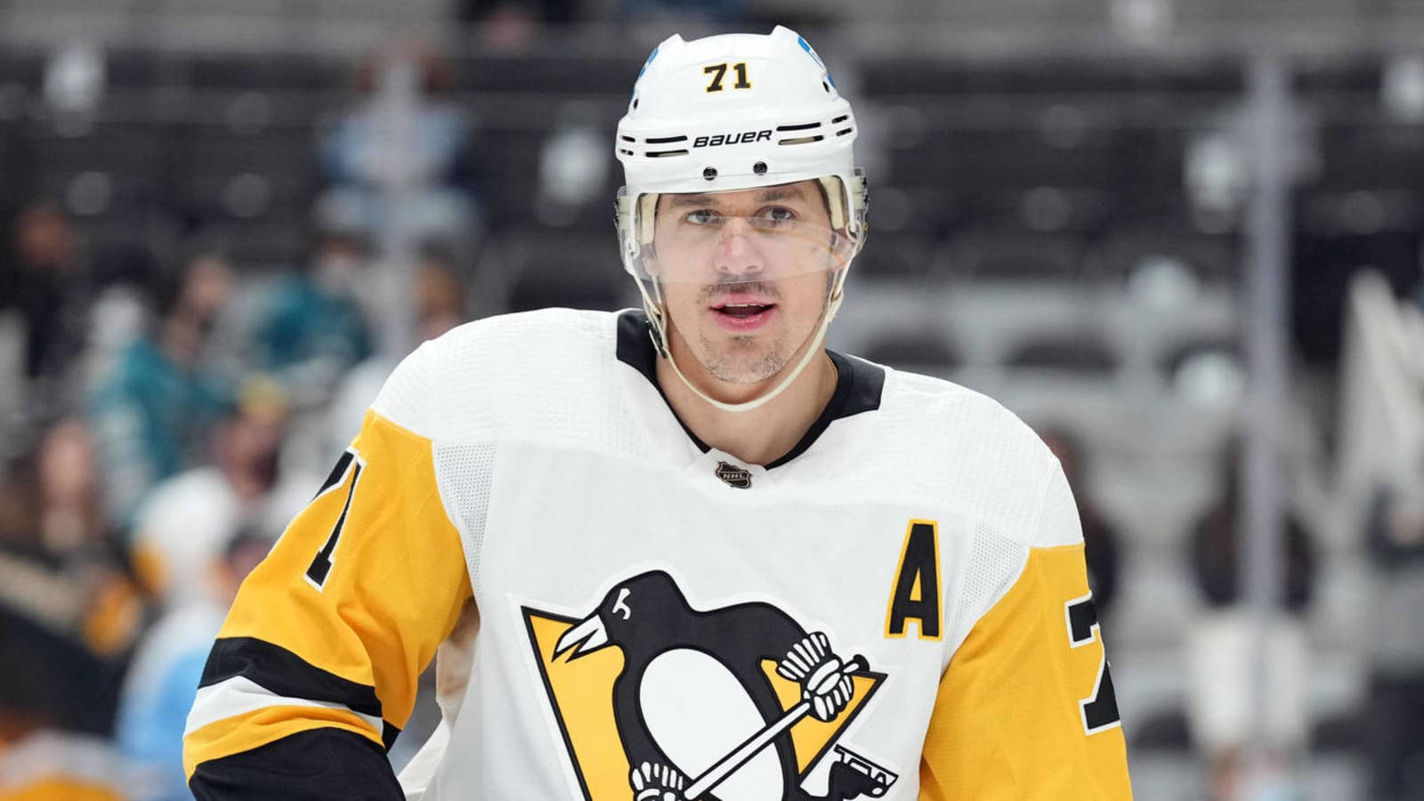 Evgeni Malkin Pittsburgh Penguin Candid Headshot Wallpaper