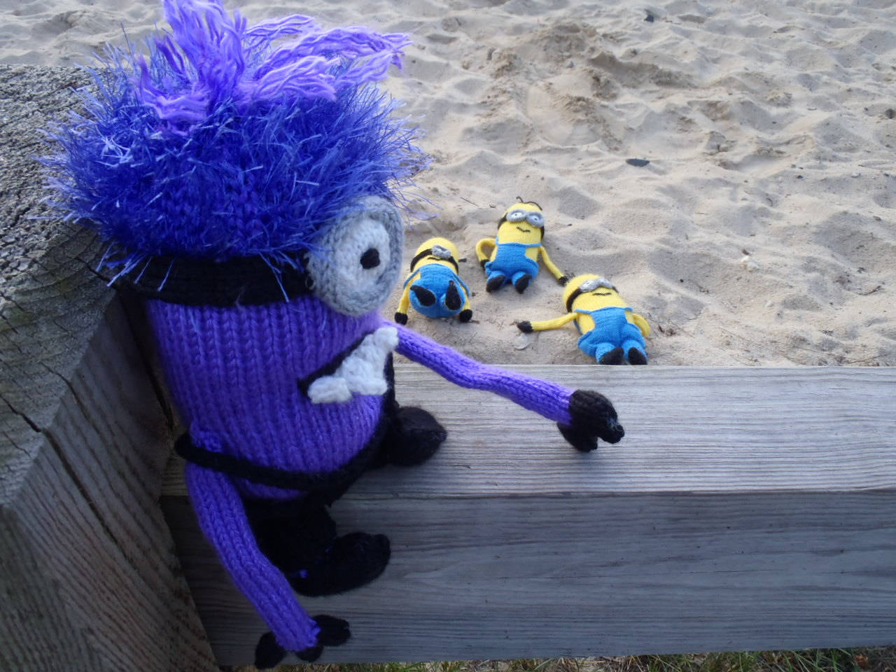 Evil Minion On The Beach Wallpaper