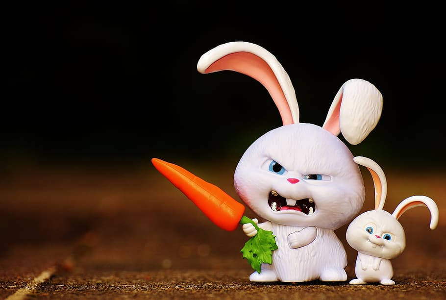 Evil White Rabbit Wallpaper