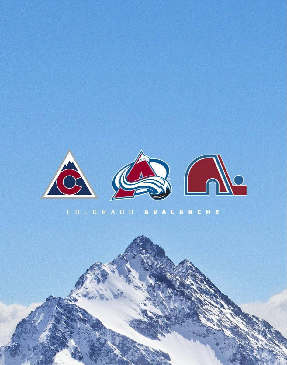 Evolution Of Colorado Avalanche Logos Wallpaper