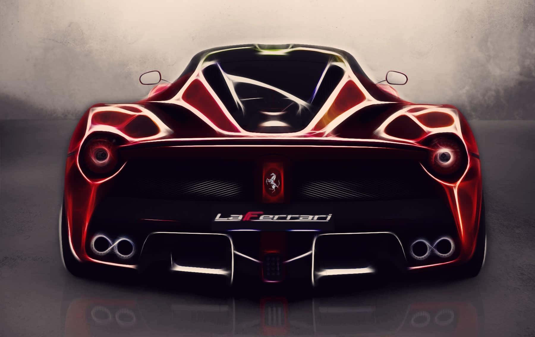 Expensive Ferrari Artwork Wallpaper