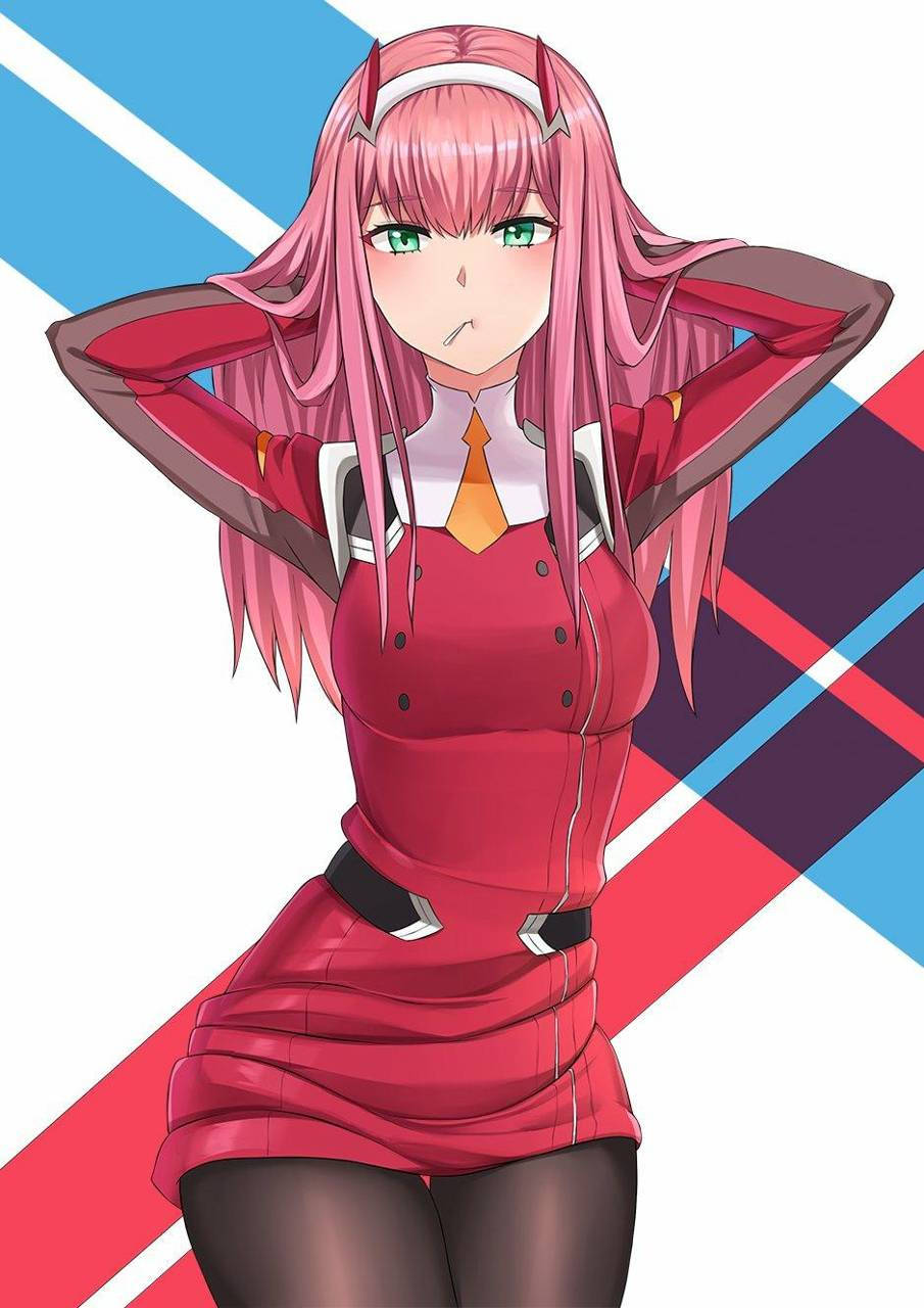 Experience Lifes's Twists And Turns With Zero Two Wallpaper