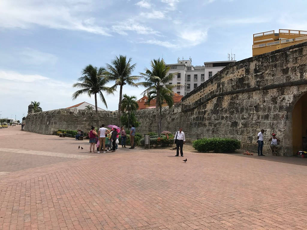 Experience The Magic Of Cartagena's Ancient Wall Wallpaper