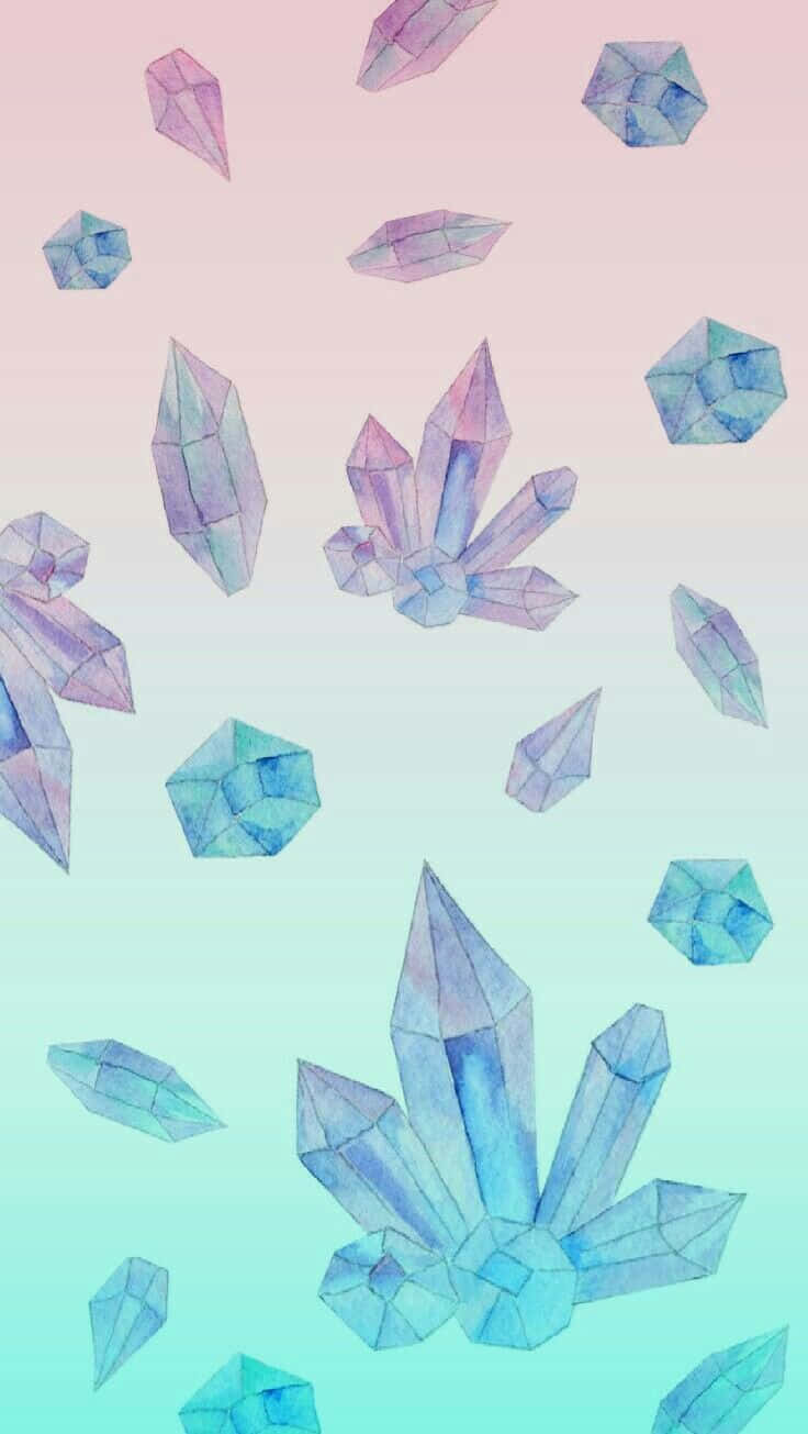 “explore The Beauty Of Nature With Pastel Crystal” Wallpaper