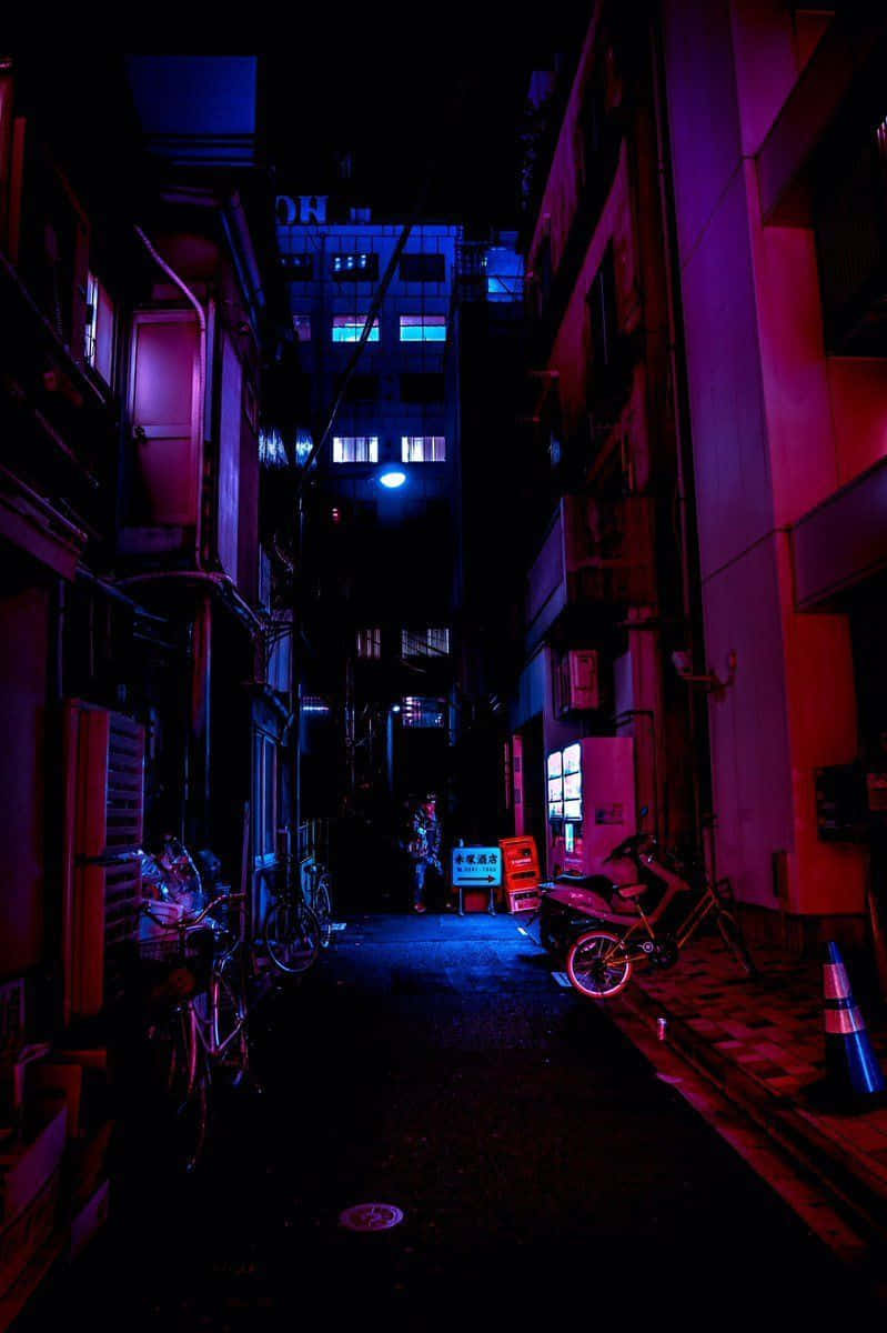 Explore The Land Of The Rising Sun – Japan Cyberpunk Wallpaper
