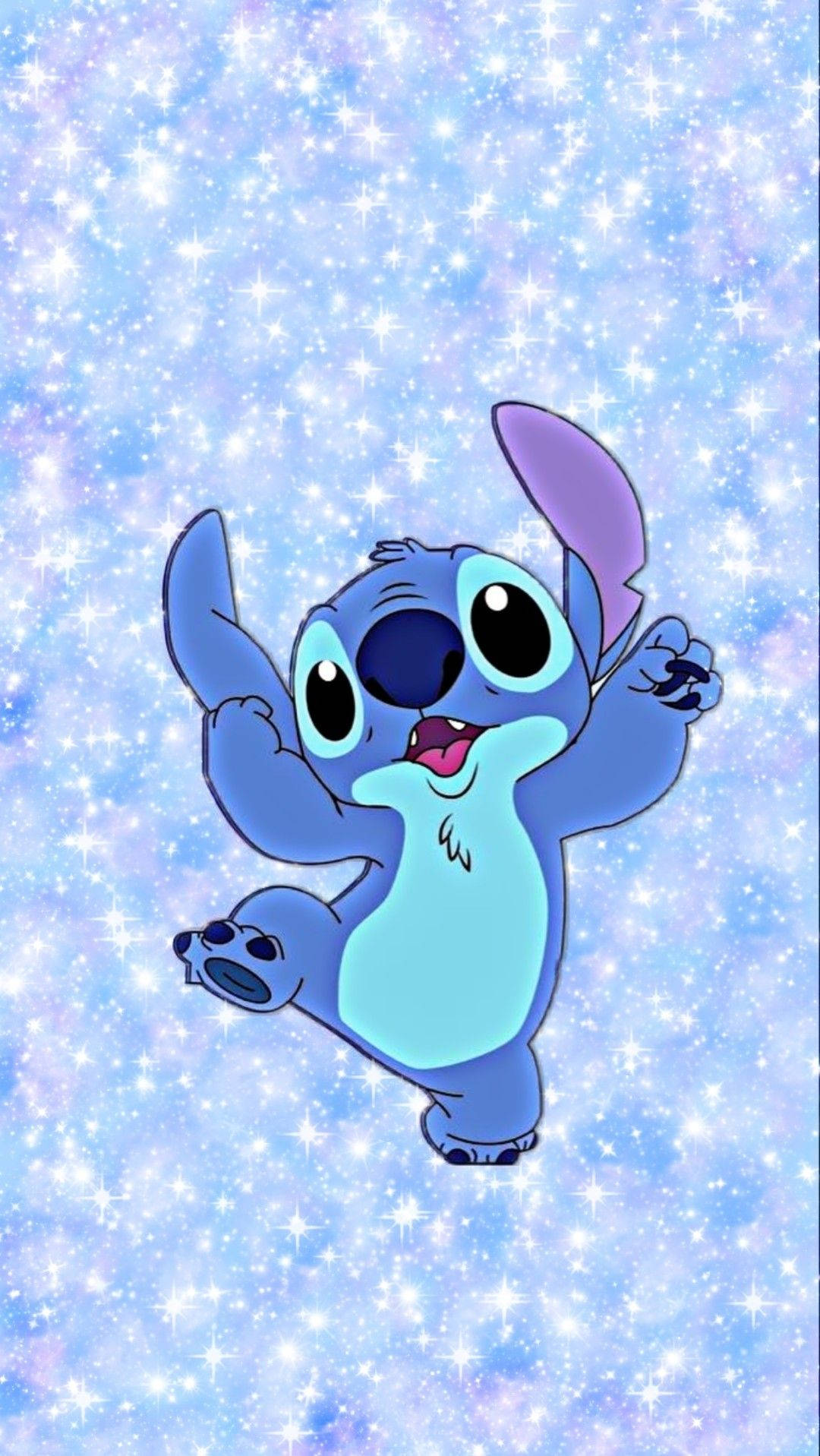 Explore The Vast Musical Wonders Of Stitch Galaxy Wallpaper