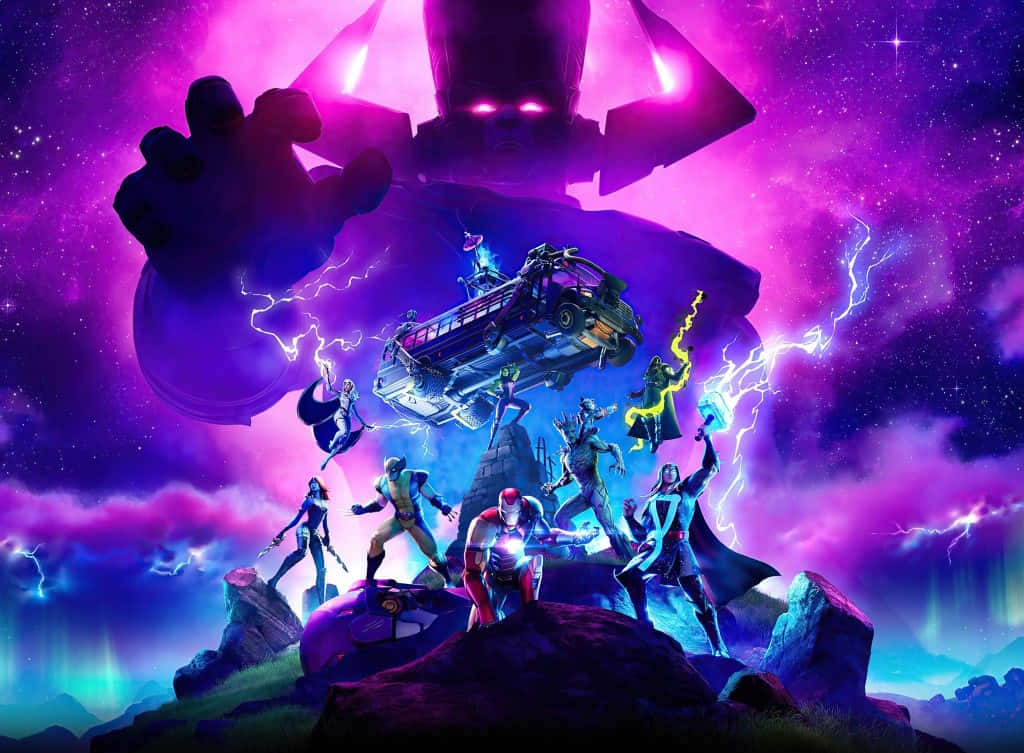 Explore The Vibrant World Of Fortnite Galaxy! Wallpaper