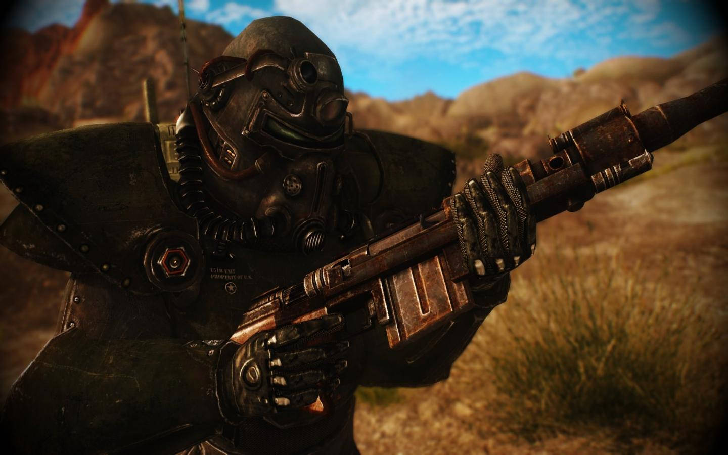 Explore The Wasteland With The Ncr Ranger Wallpaper