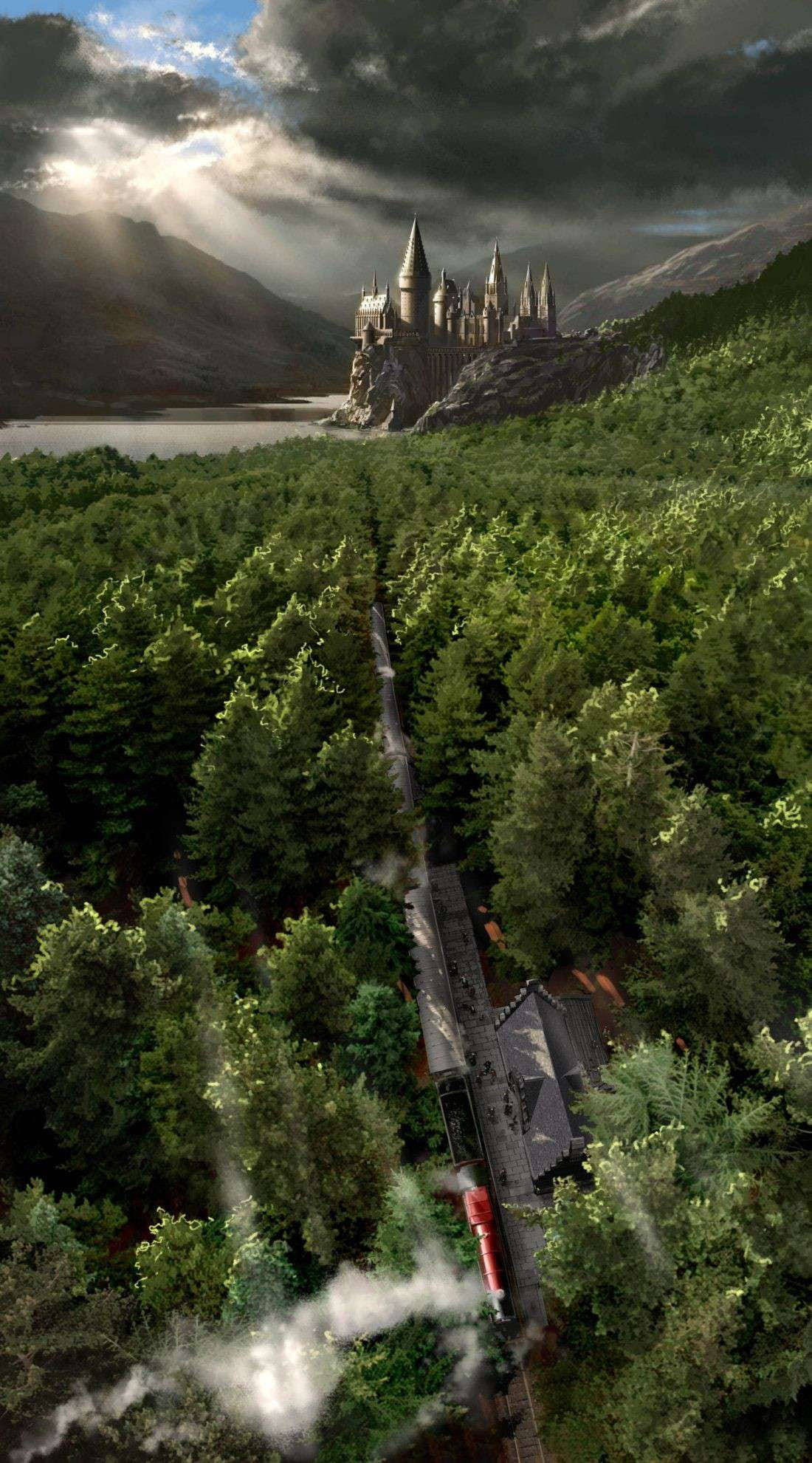 Express Train Harry Potter Hogwarts Iphone Wallpaper