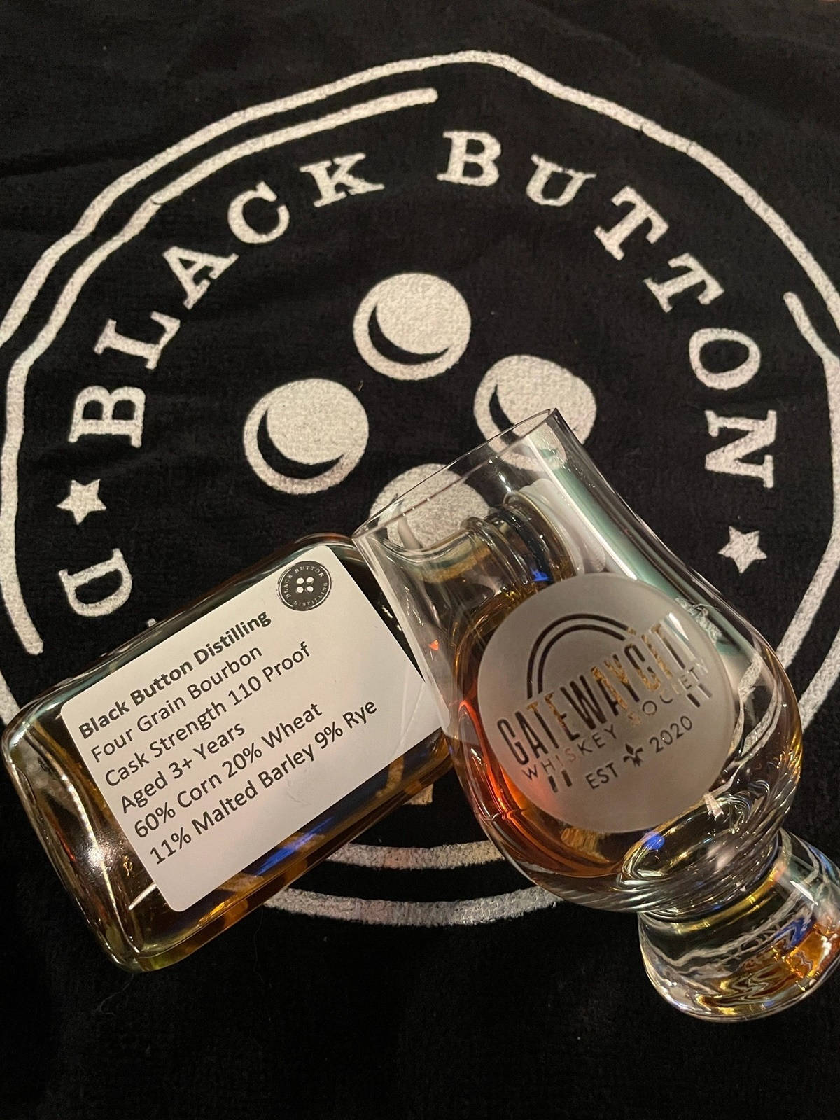 Exquisite Black Button Distilling Whiskey, A Celebration Of Taste Wallpaper