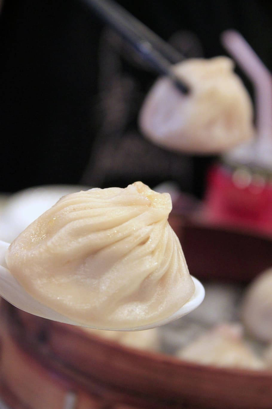 Exquisite Pork Xiaolongbao Dumplings Up Close Wallpaper