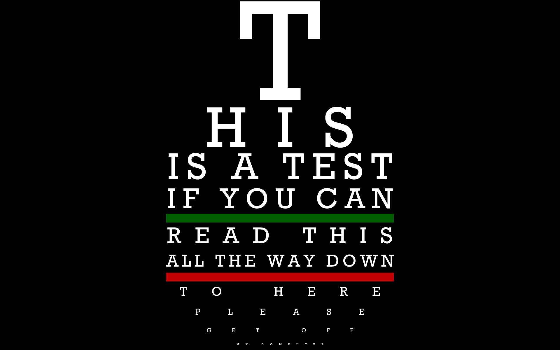 Eye Chart Computer Dank Meme Wallpaper