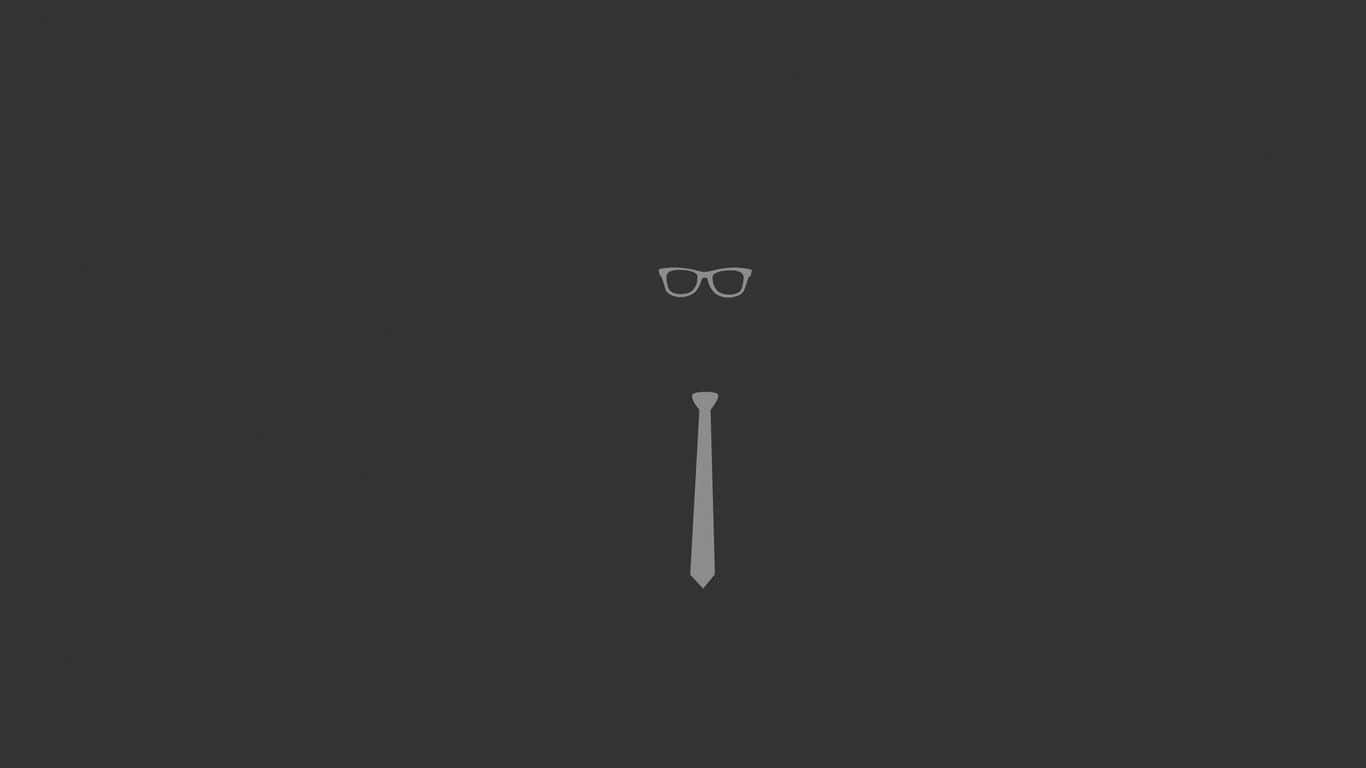 Eyeglass And A Tie 1366x768 Minimalist Wallpaper