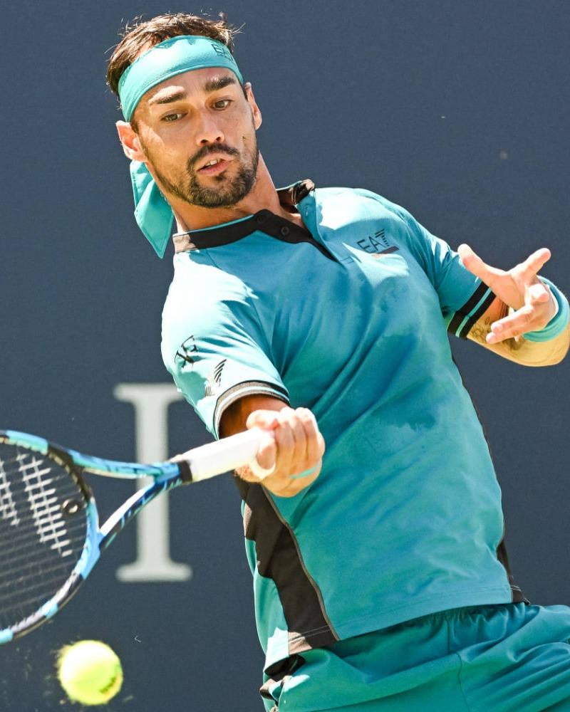 Fabio Fognini All-green Outfit Wallpaper