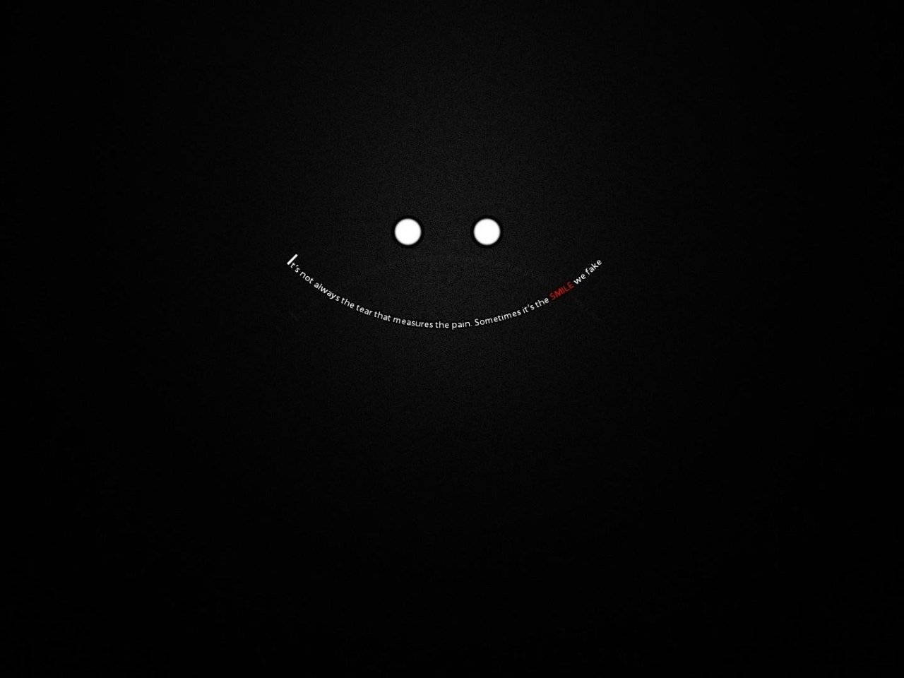 Fake Smile Aesthetic Black Quotes Wallpaper