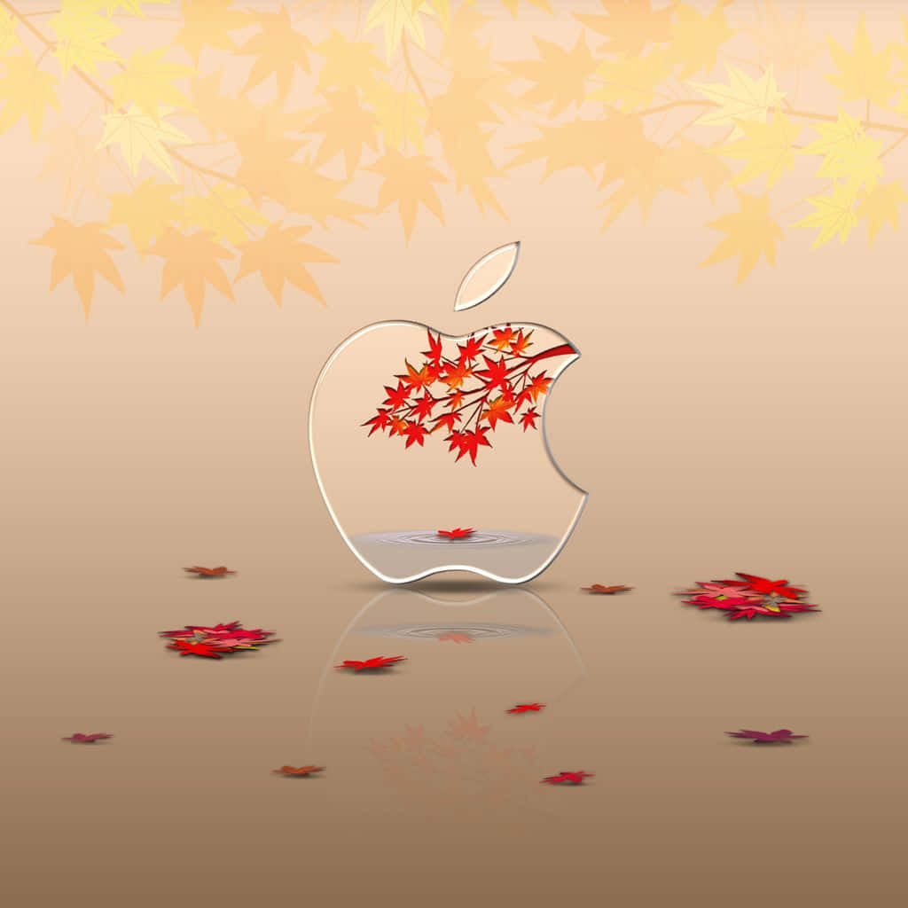 Fall Ipad Leaves Apple Logo Wallpaper