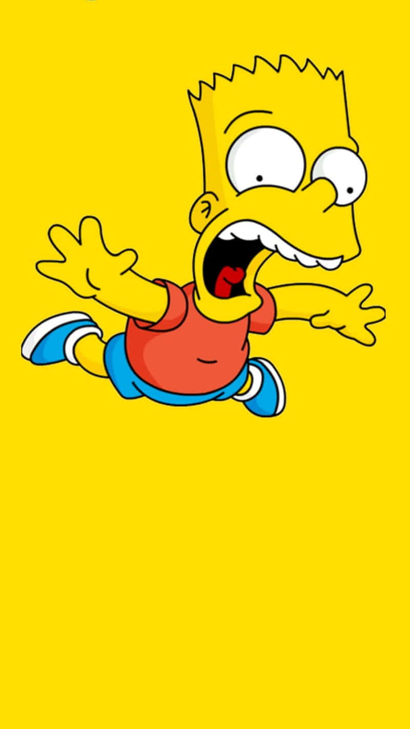 Falling Bart Simpson Aesthetic Wallpaper