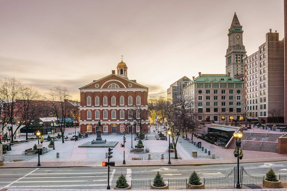 Faneuil Hall Sunset Sky Wallpaper