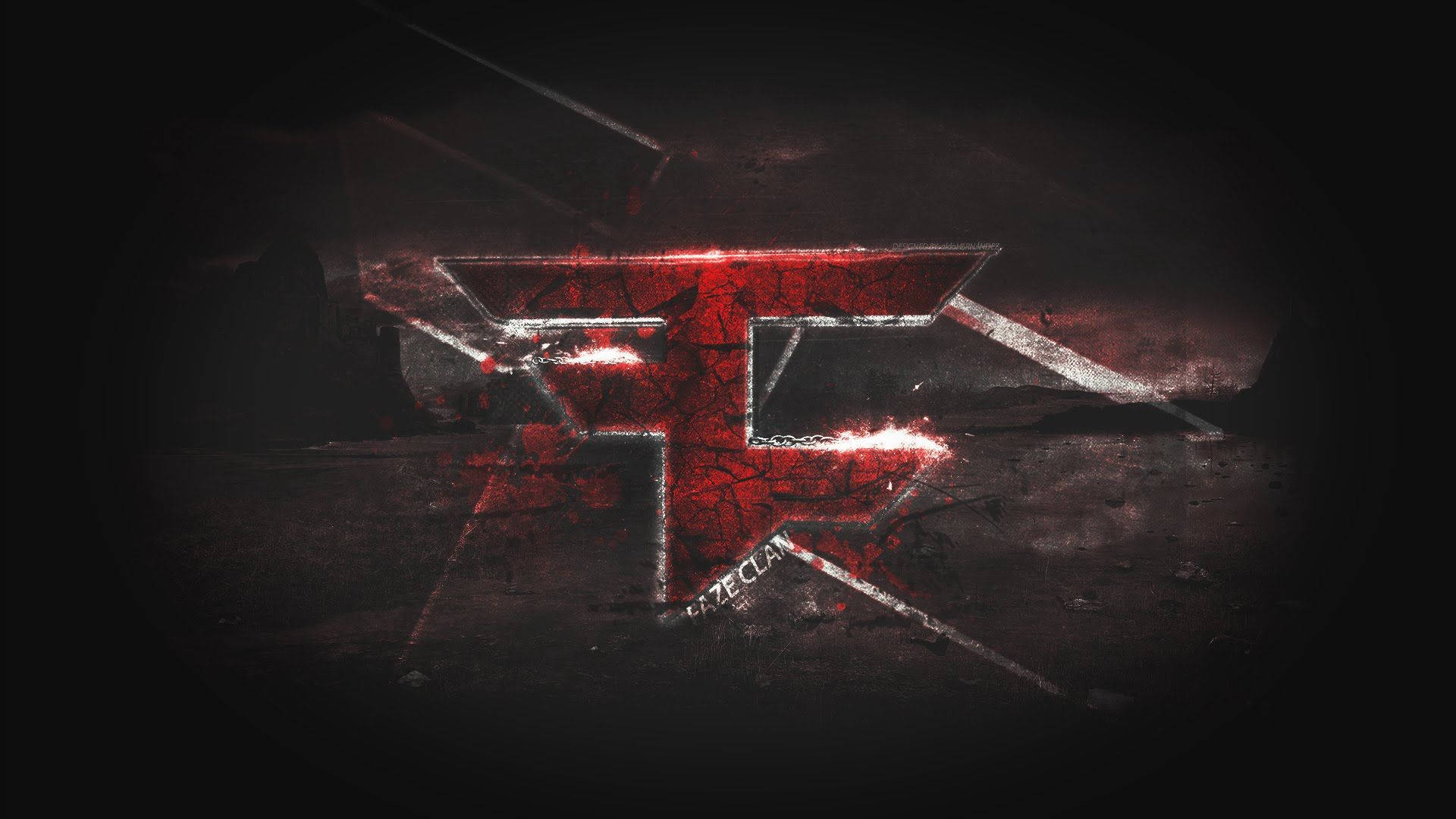 Faze Clan Black Red Logo Wallpaper