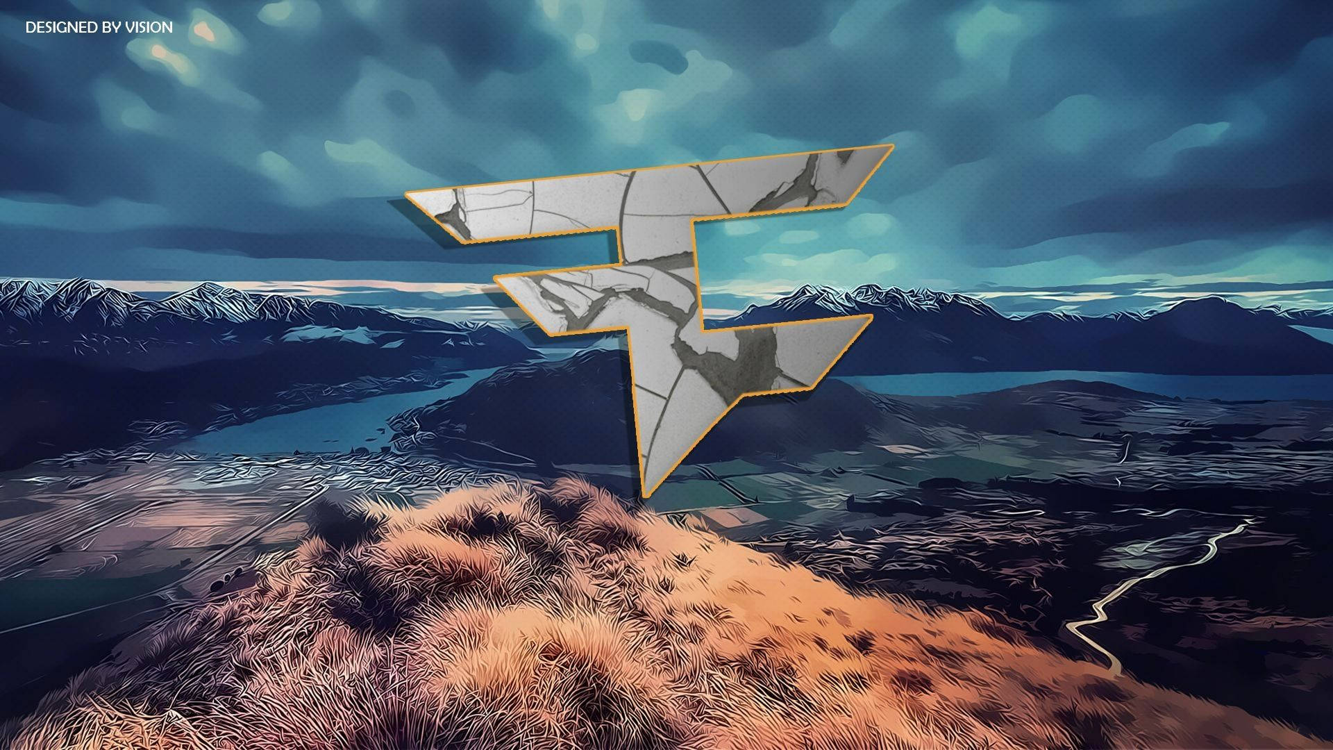 Faze Clan Gray Clouds Art Wallpaper