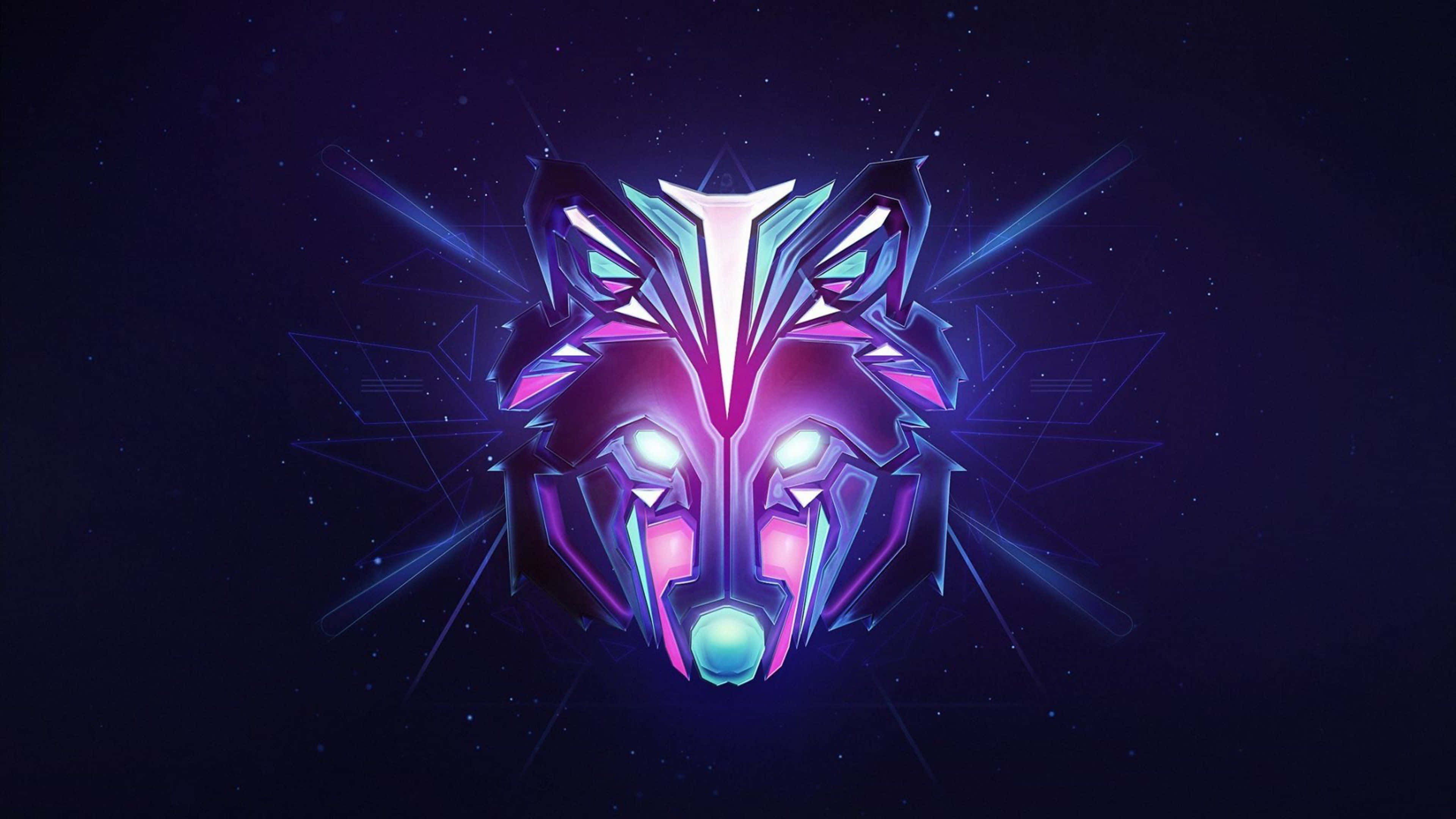 Feel The Power Of The Wolf - Fire And Water Coalesced In One Wallpaper