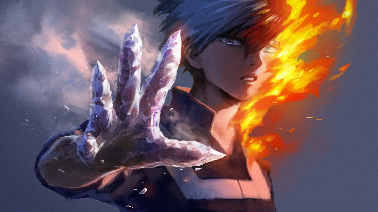 Feel The Power Of Todoroki Wallpaper