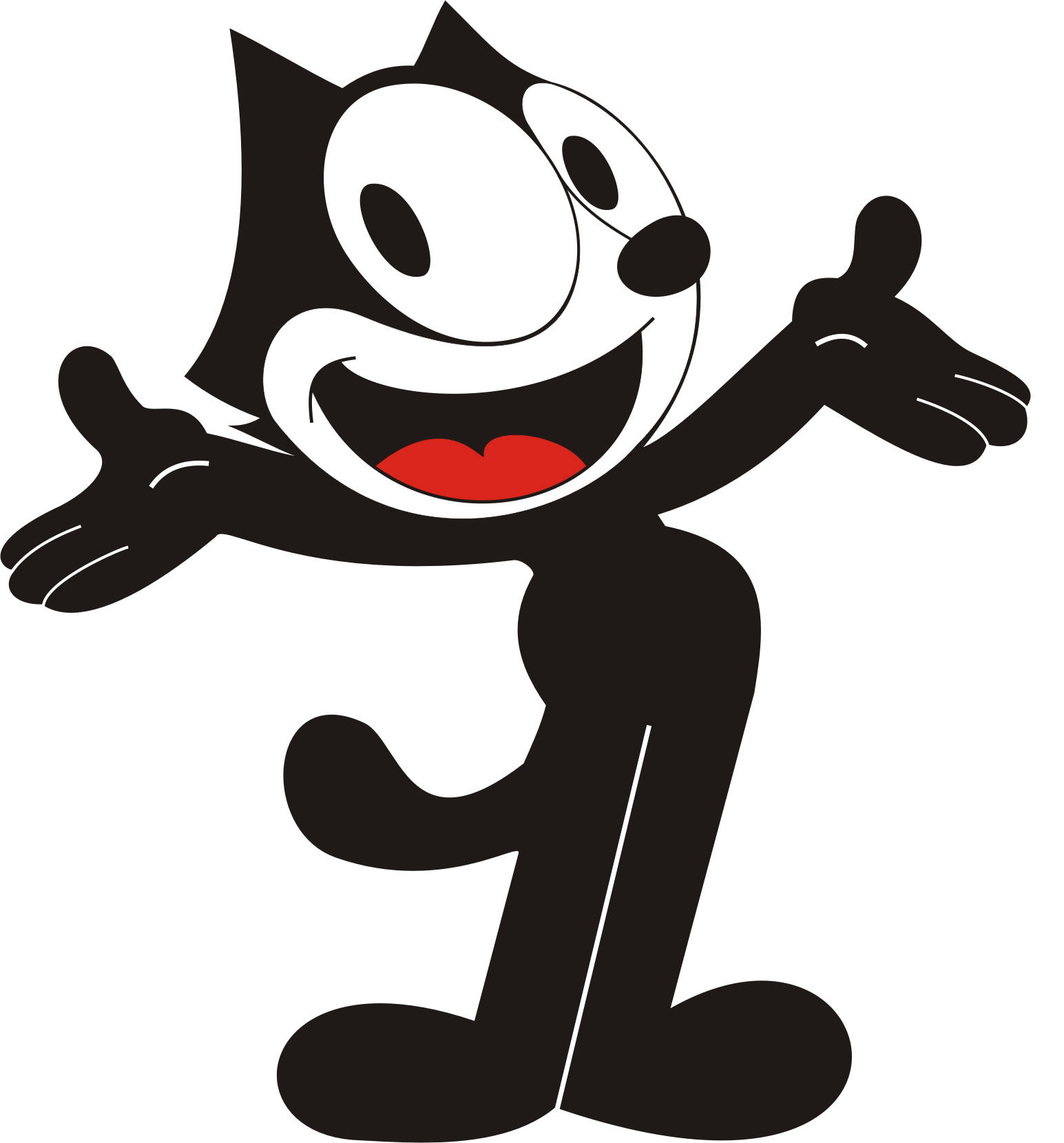 Felix The Cat Red Tongue Wallpaper