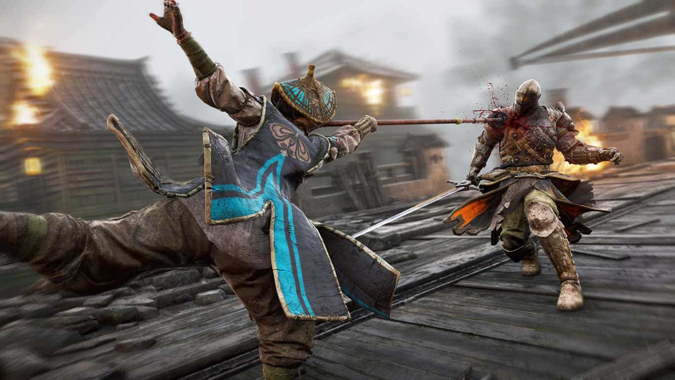 Female Samurai For Honor Fighting Wallpaper