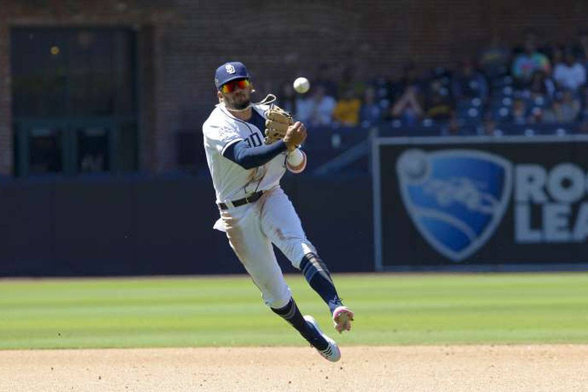 Fernando Tatis Jr. Showing Off His Mlb All-star Skills Wallpaper