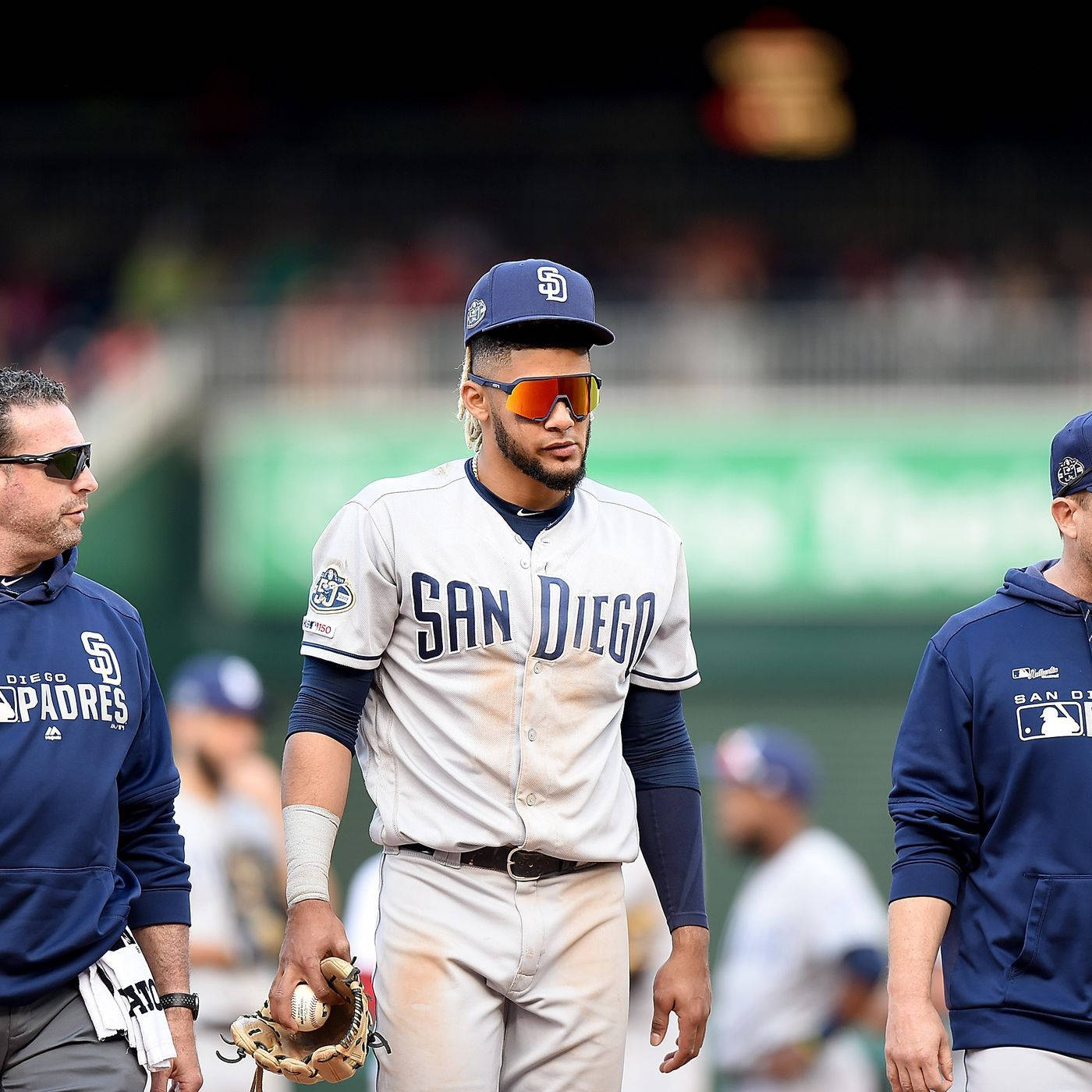 Fernando Tatis Jr Sporting Cool Shades Wallpaper