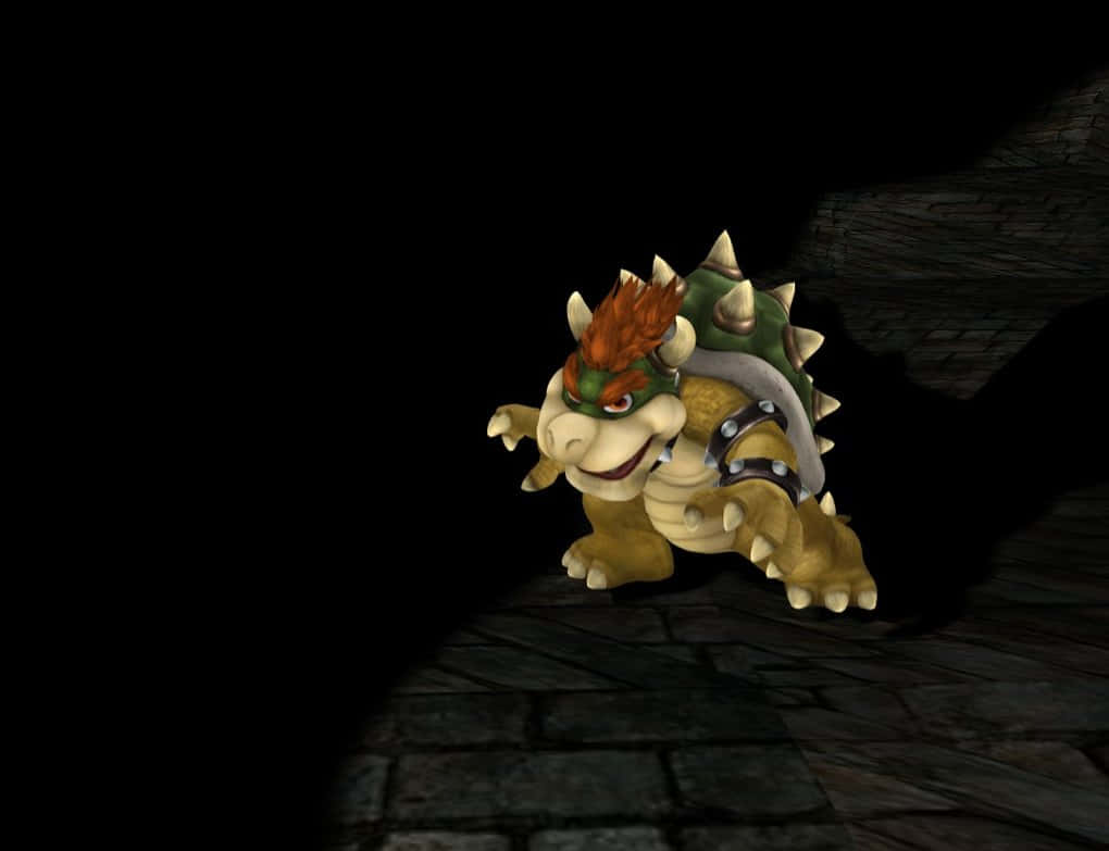 Ferocious King Bowser In Action Wallpaper