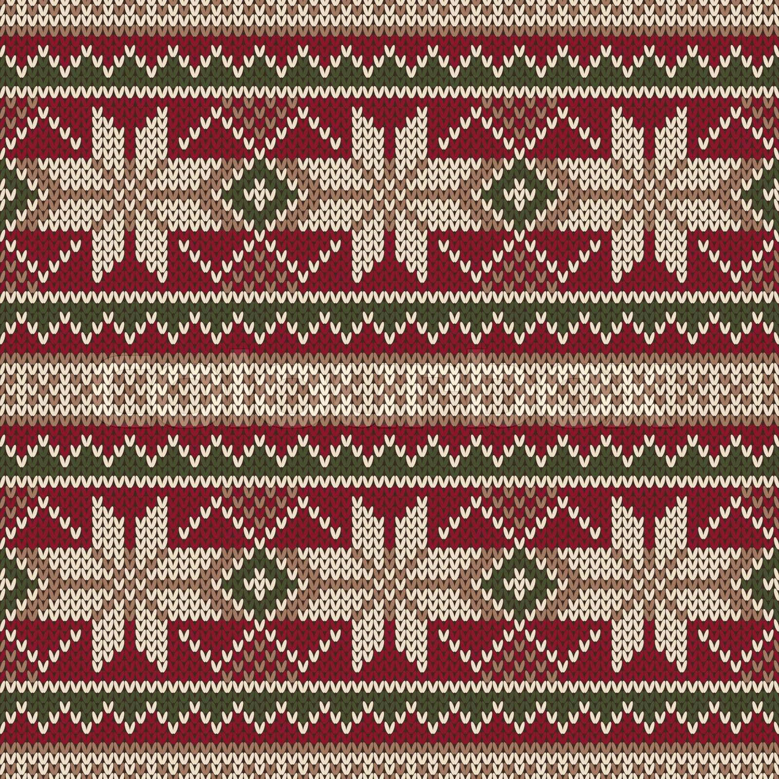 Festive Christmas Sweater Designed For Knitting Wallpaper