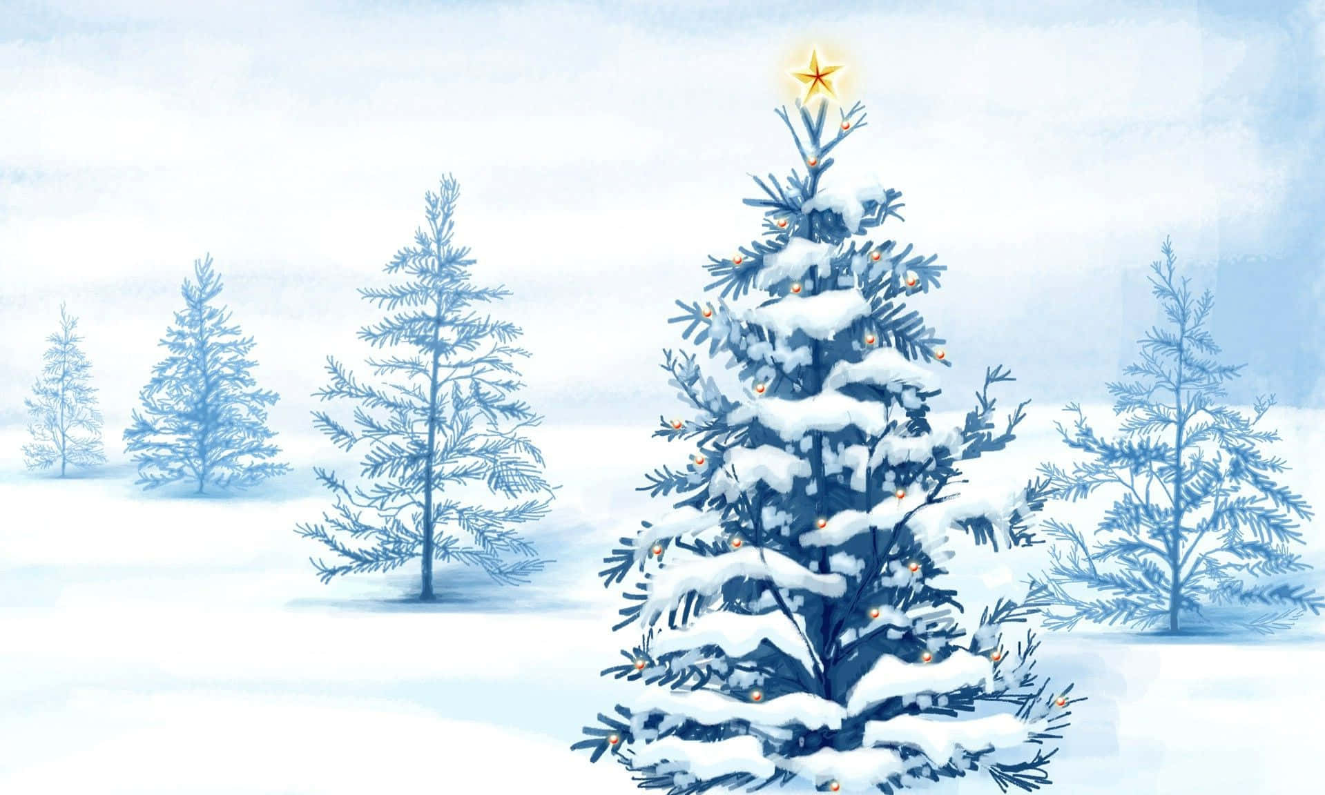 Festive Lights Illuminating The Christmas Excitement Wallpaper