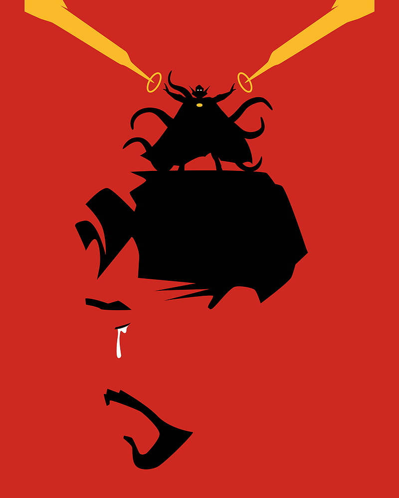 Fighting And Crying Doctor Strange Minimalist Wallpaper