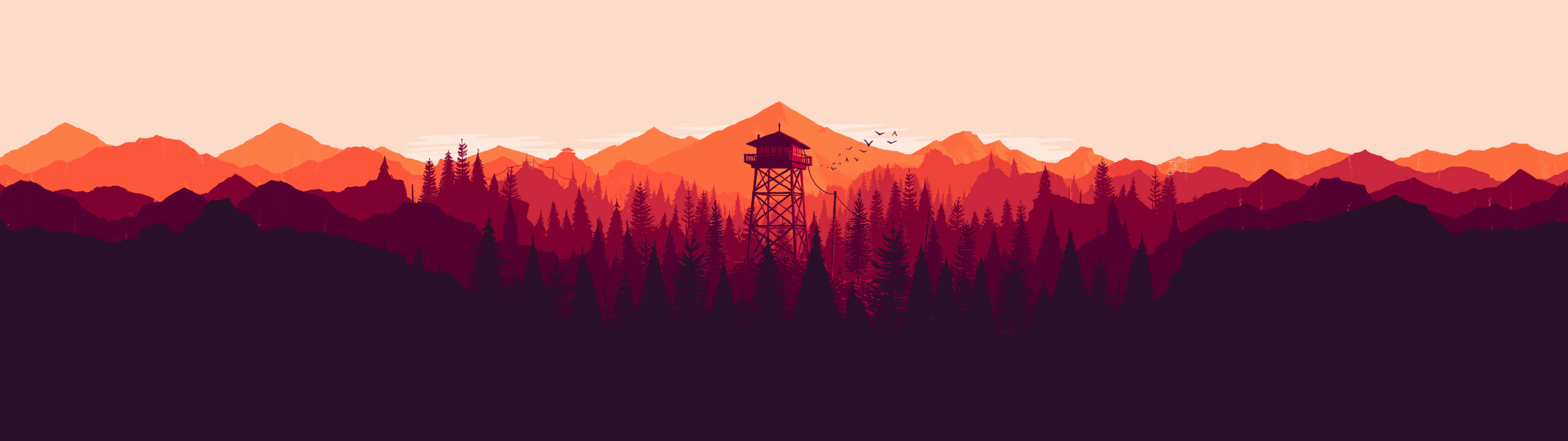 Firewatch 3840 X 1080 Gaming Wallpaper