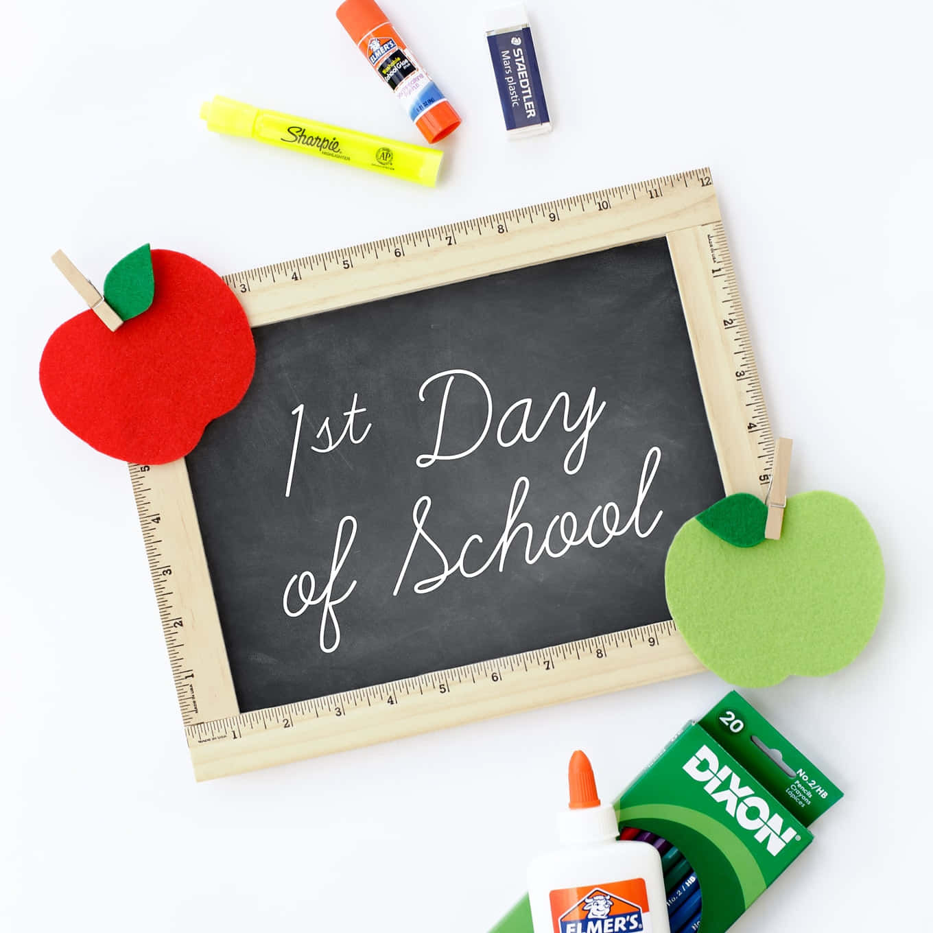 First Dayof School Suppliesand Sign Wallpaper