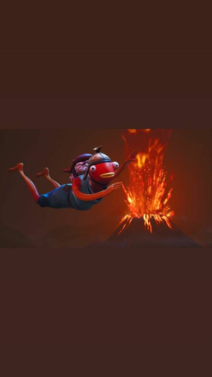 Fishstick Fortnite Lava Wallpaper