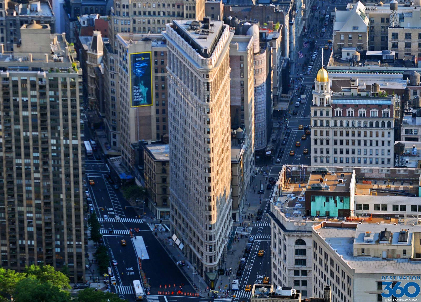 Flatiron Building Sunrise Aerial Wallpaper