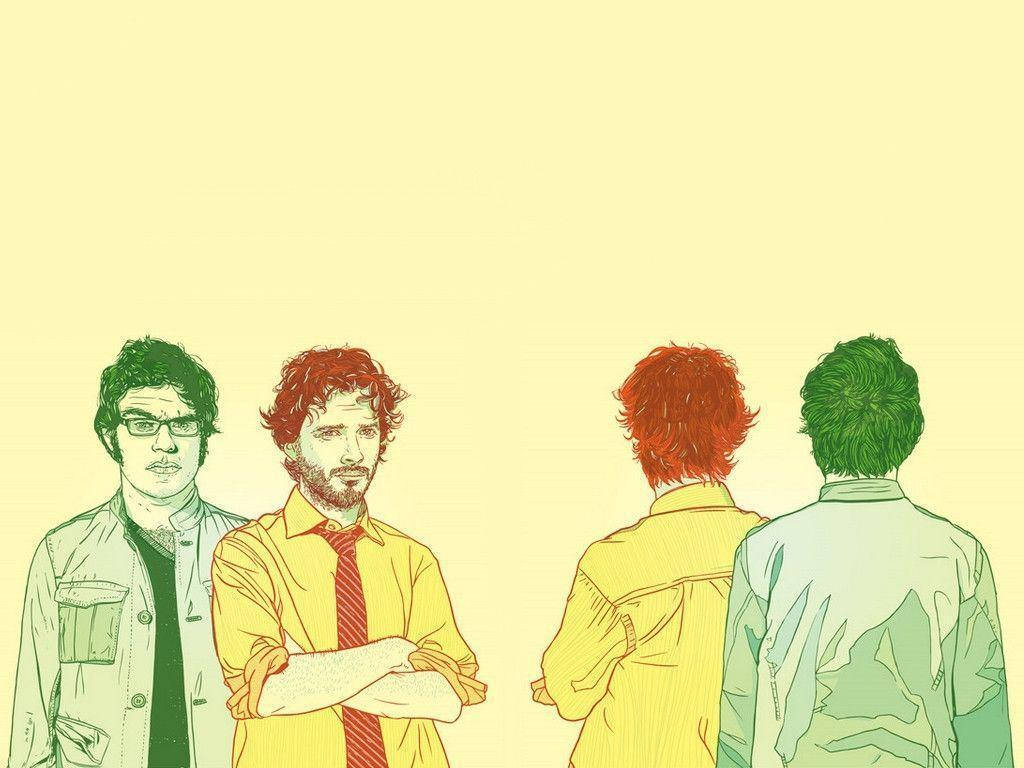 Flight Of The Conchords Monochrome Art Wallpaper