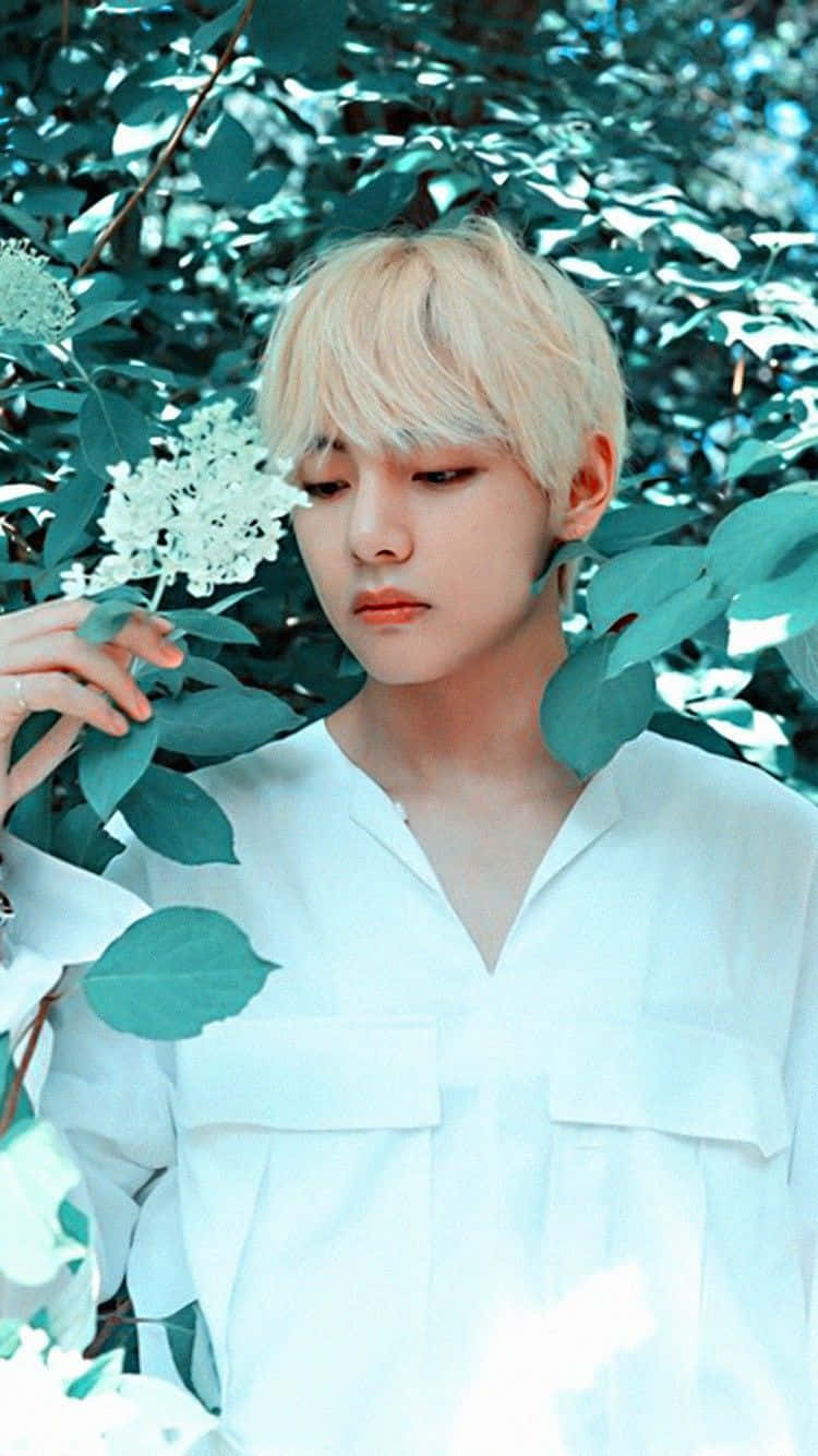 Flowers In V Bts Phone Wallpaper