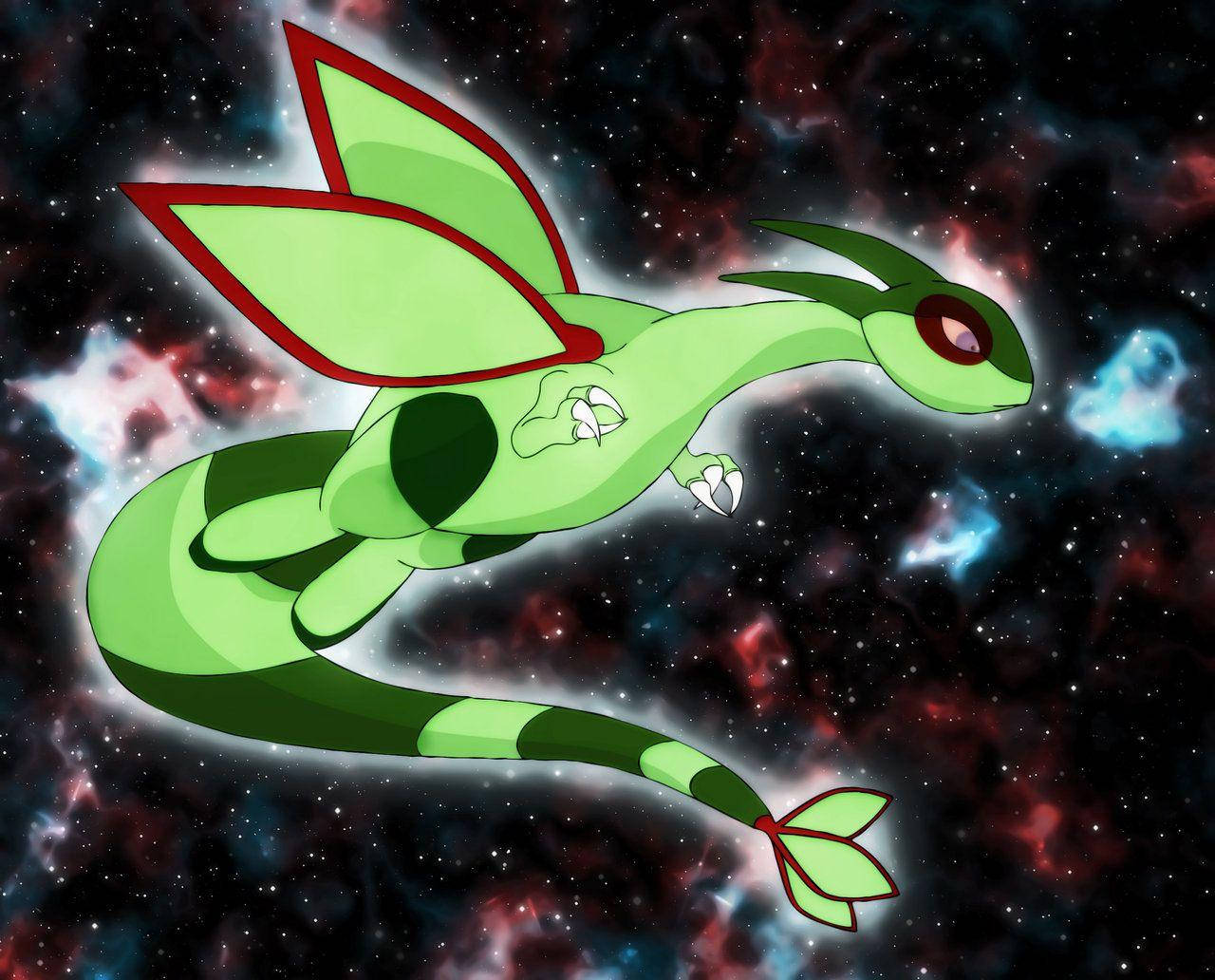 Flygon In The Galaxy Wallpaper