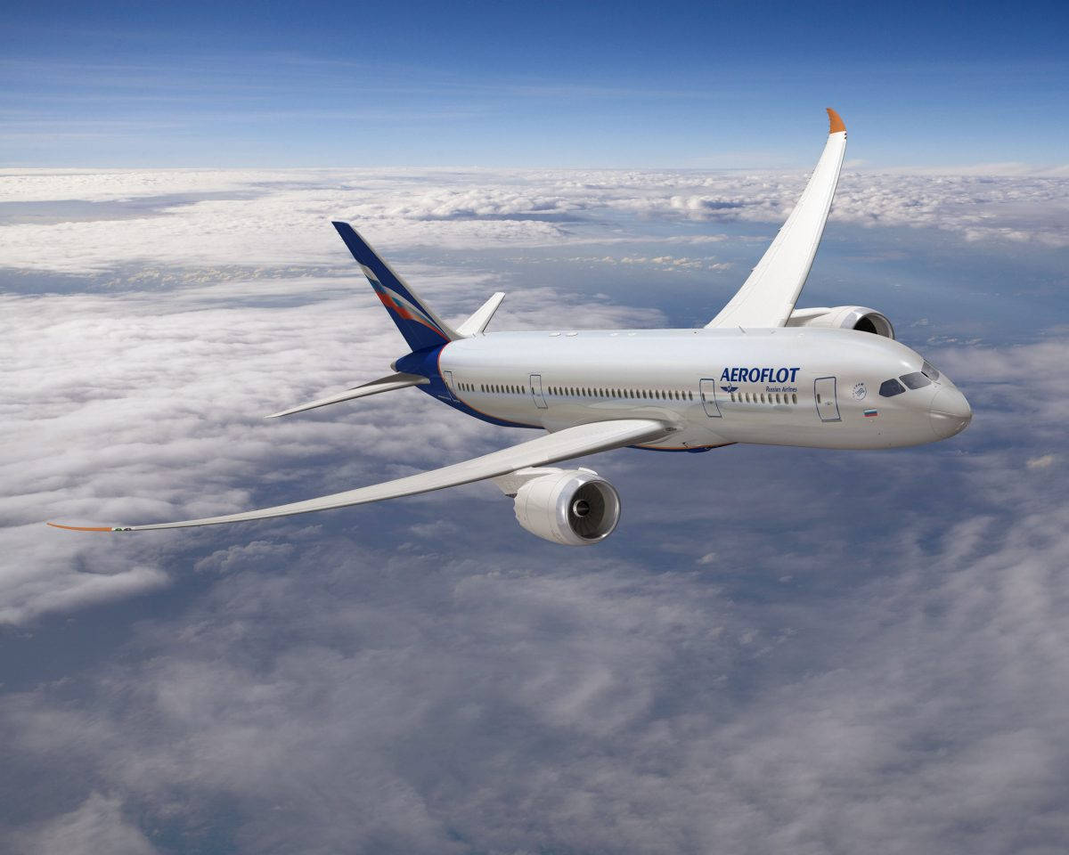 Flying Aeroflot Wallpaper