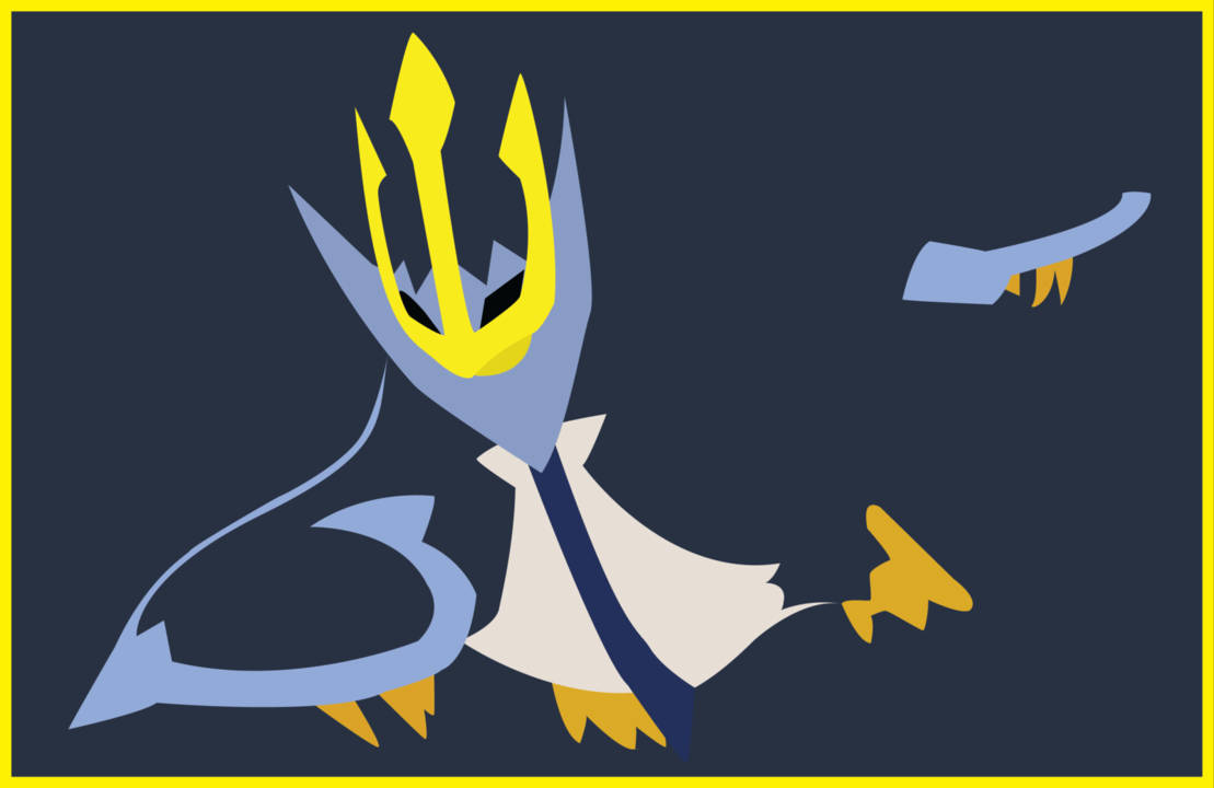 Flying Empoleon Vector Art Wallpaper