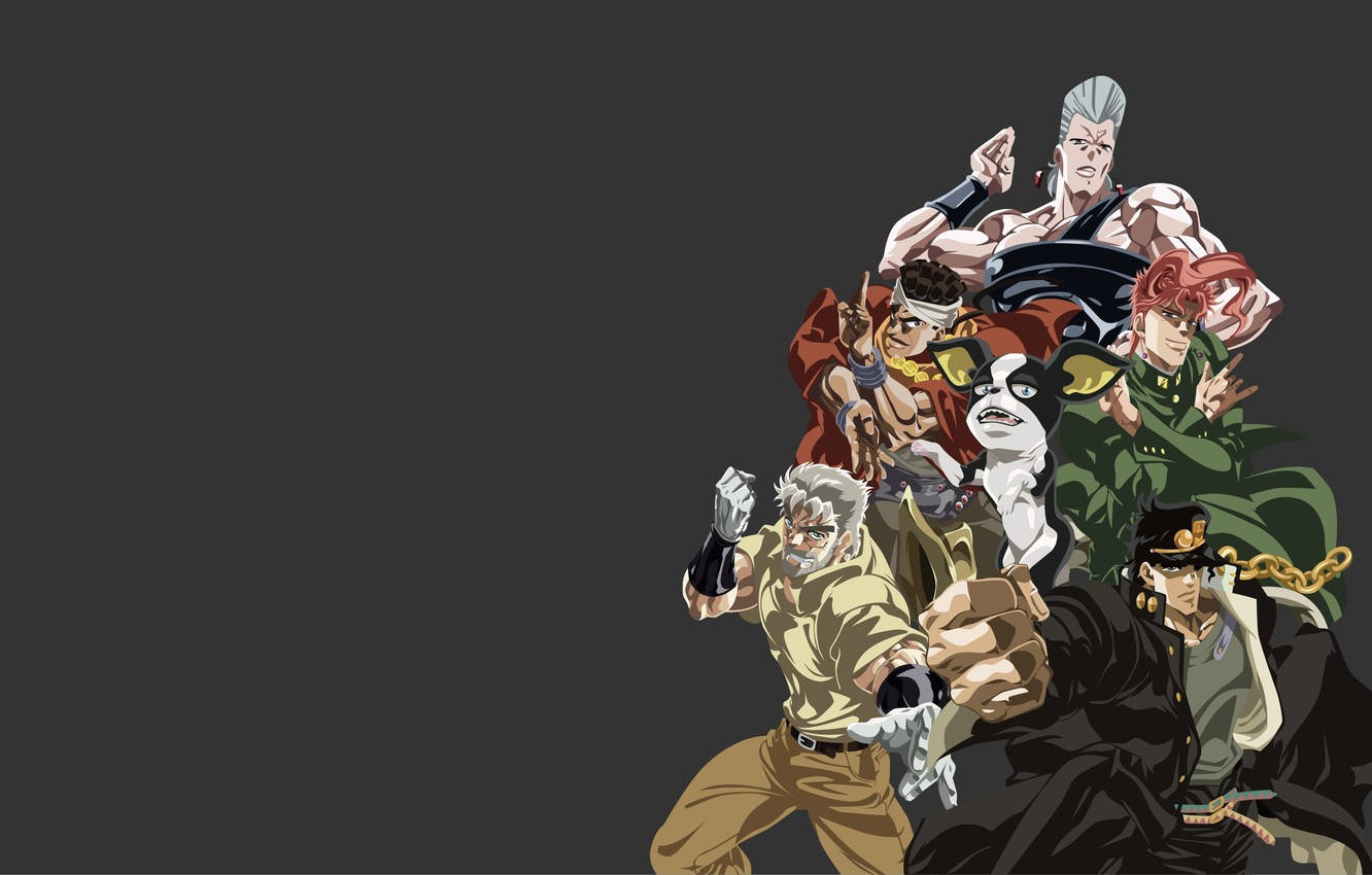 Follow Jotaro Kujo And The Joestar Group On A Dangerous Adventure! Wallpaper