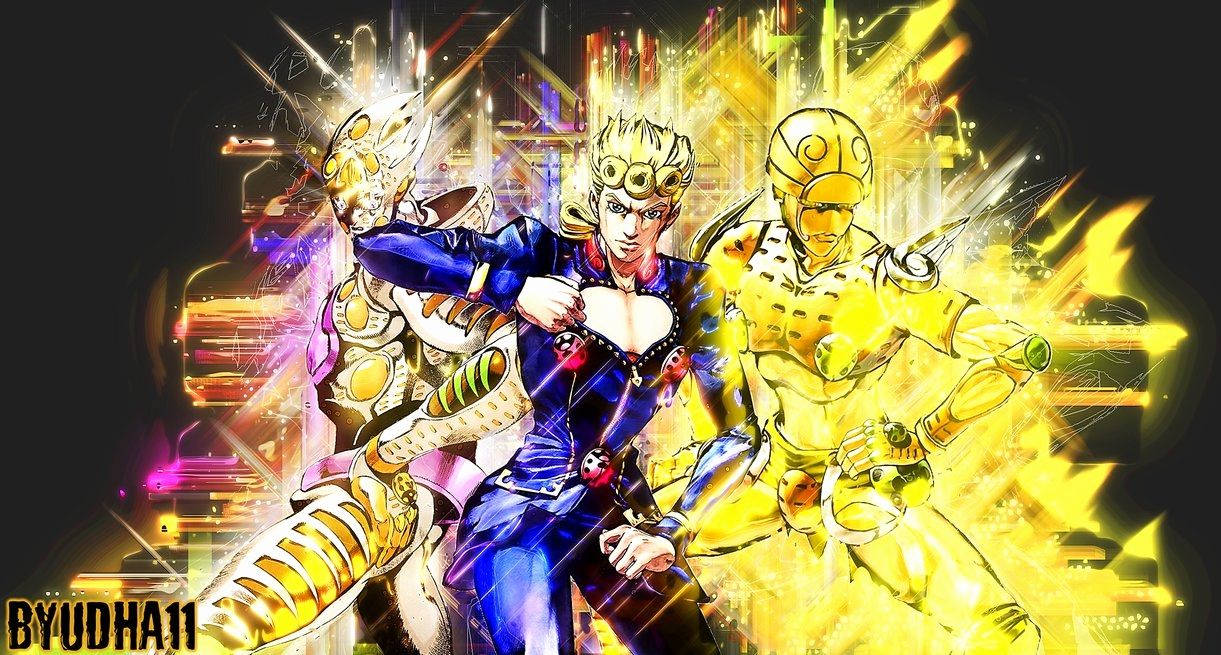 Follow The Golden Path - Giorno Giovanna Wallpaper