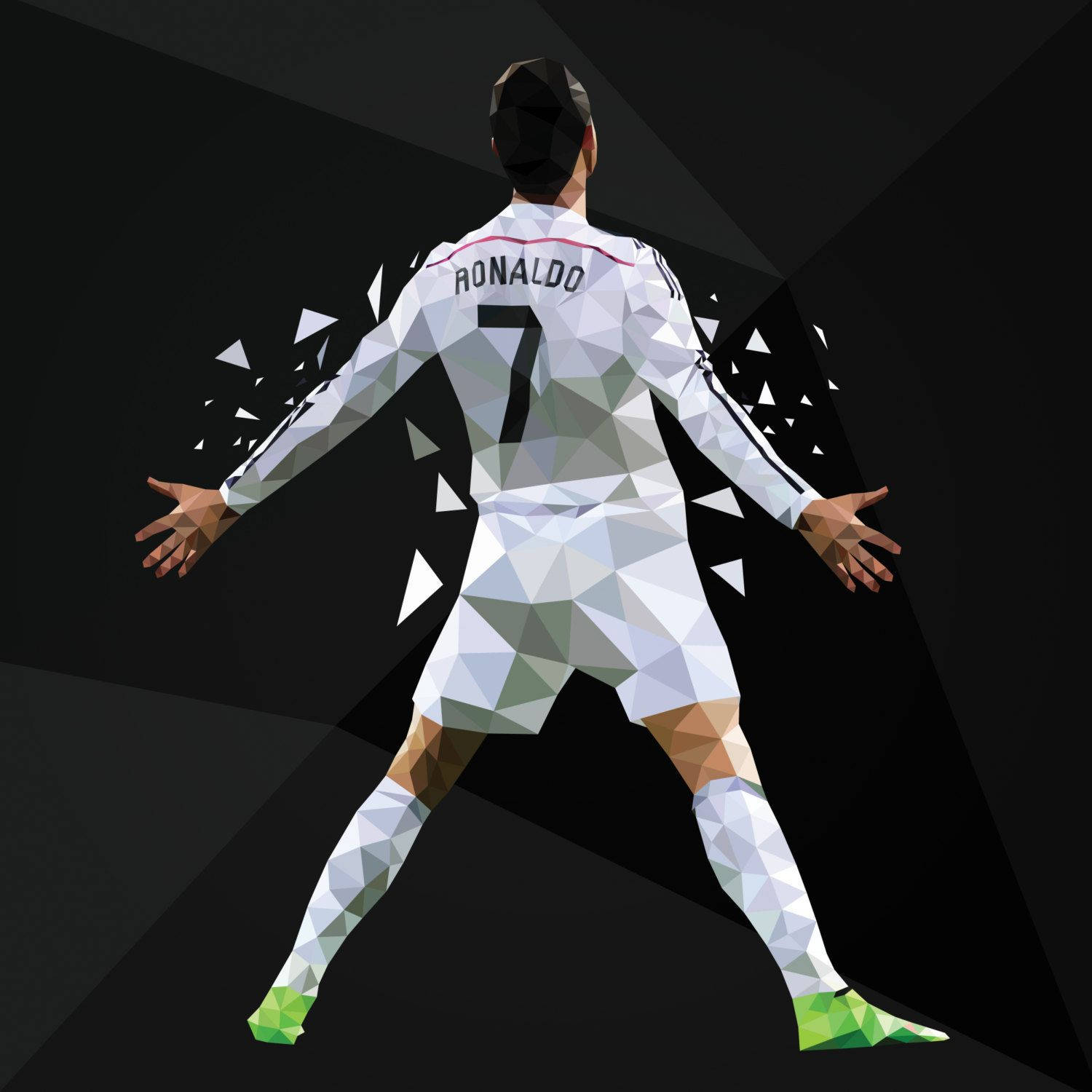 Football Players Hd Ronaldo Siu Poly Wallpaper