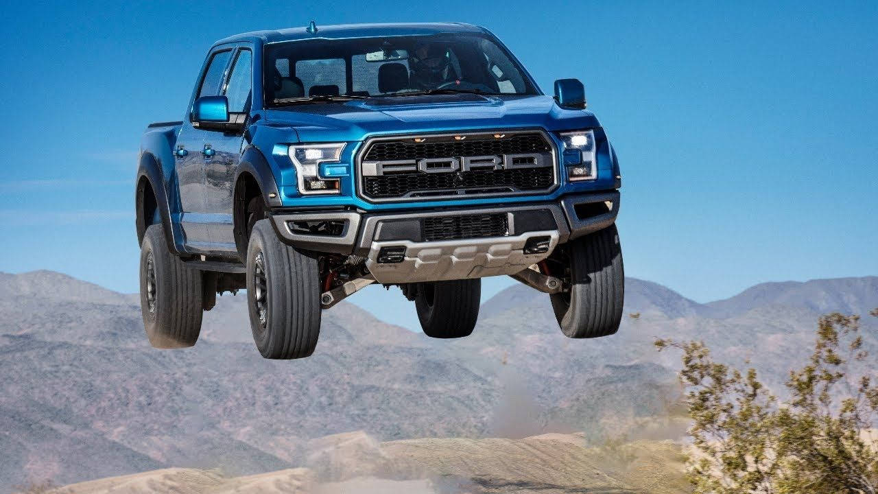 Ford Raptor In Midair Wallpaper