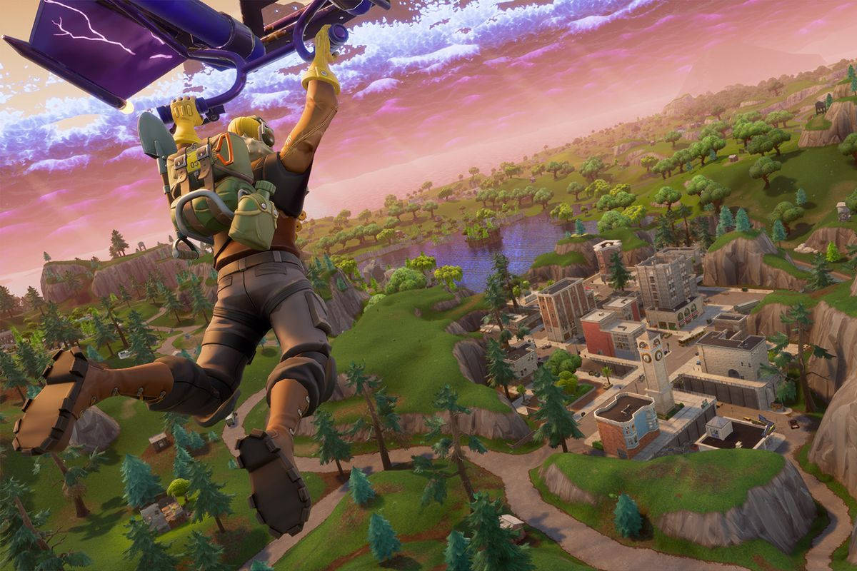 Fortnite Battle Royale Raptor Flying Wallpaper