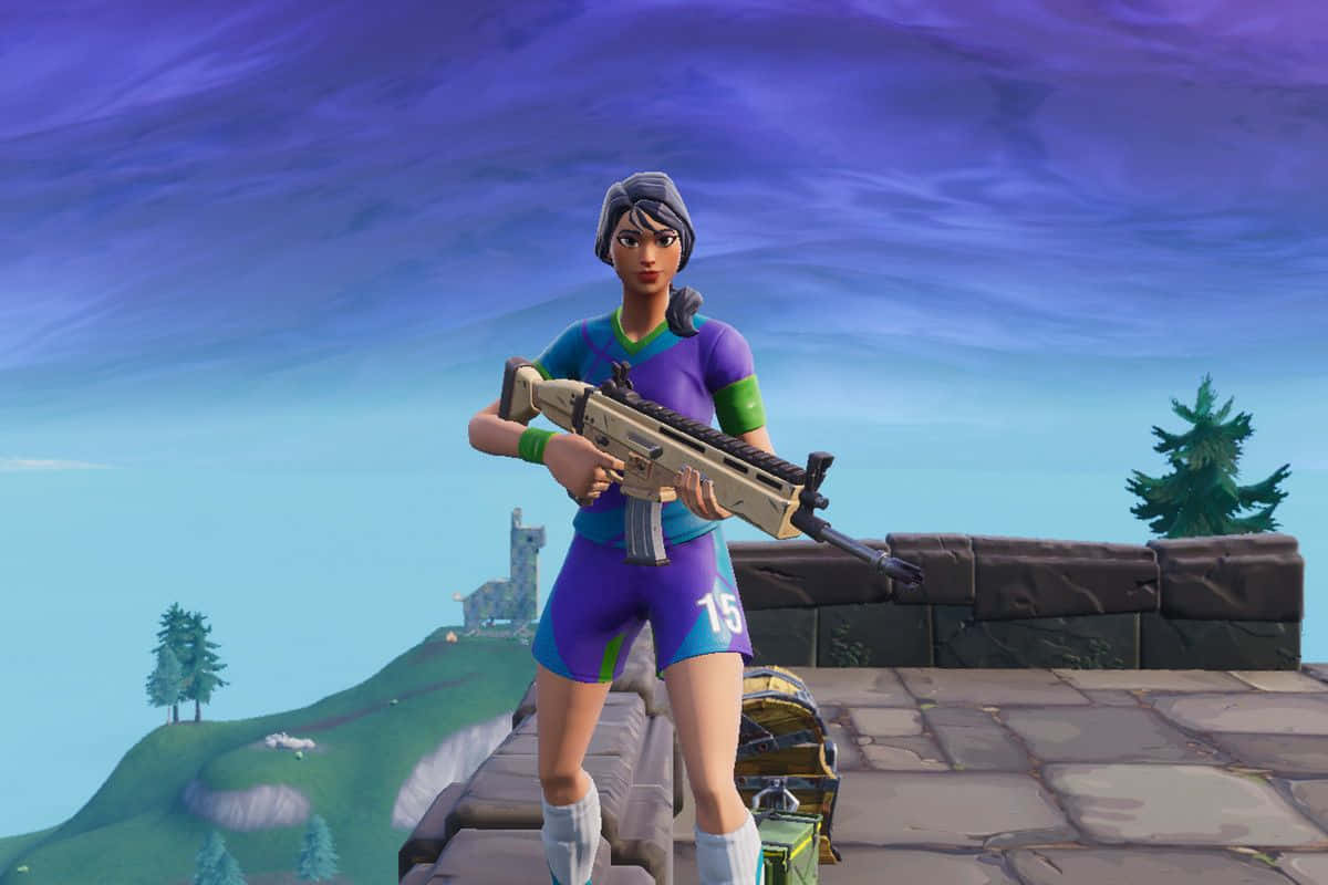 Fortnite Soccer Skin Iphone Theme Wallpaper